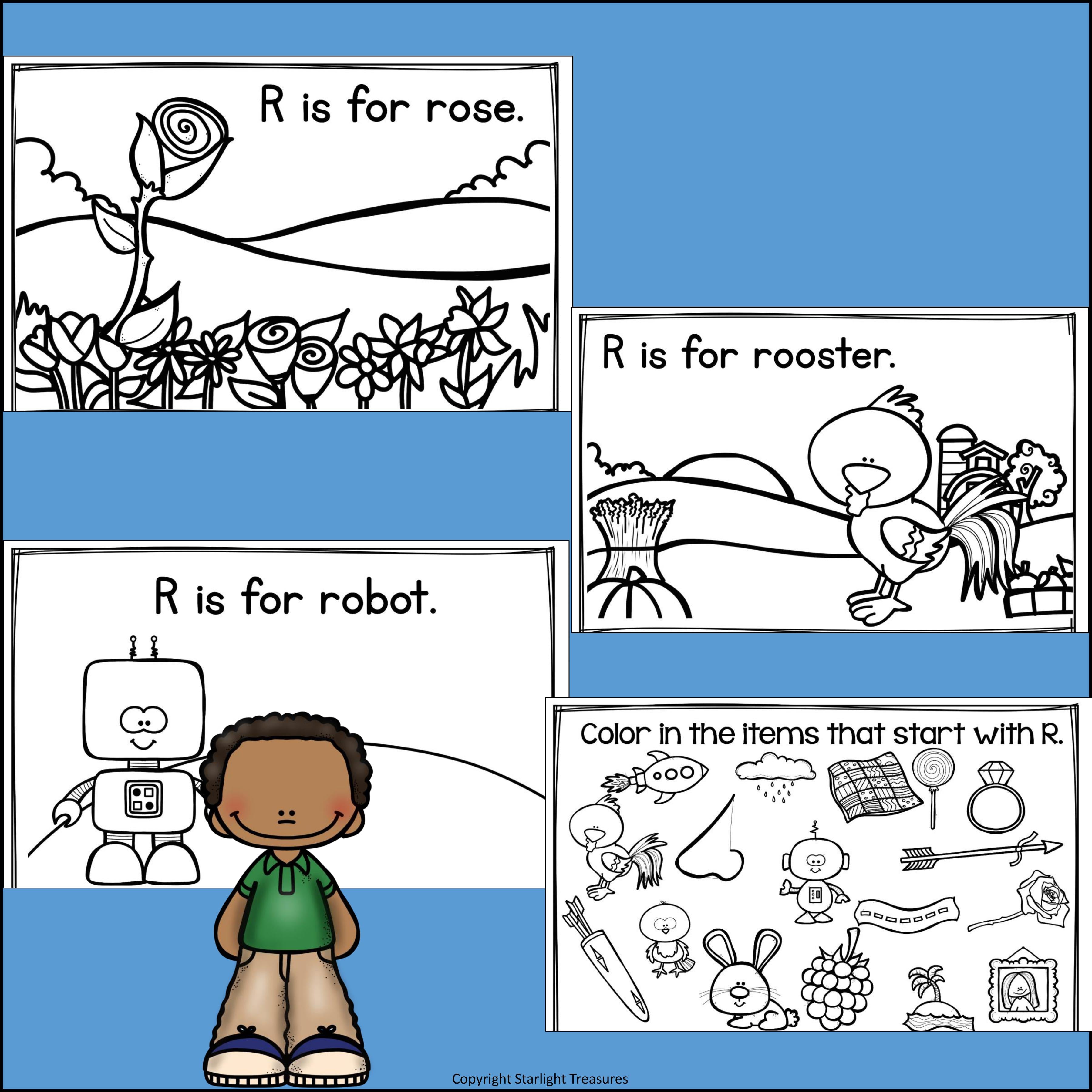 Alphabet Letter of the Week: The Letter R Mini Book