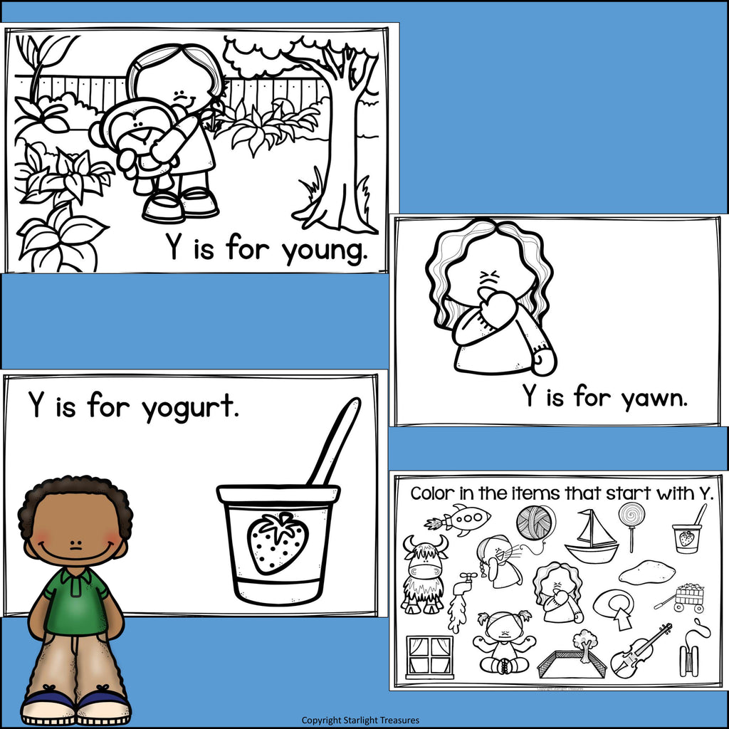 Alphabet Letter of the Week: The Letter Y Mini Book