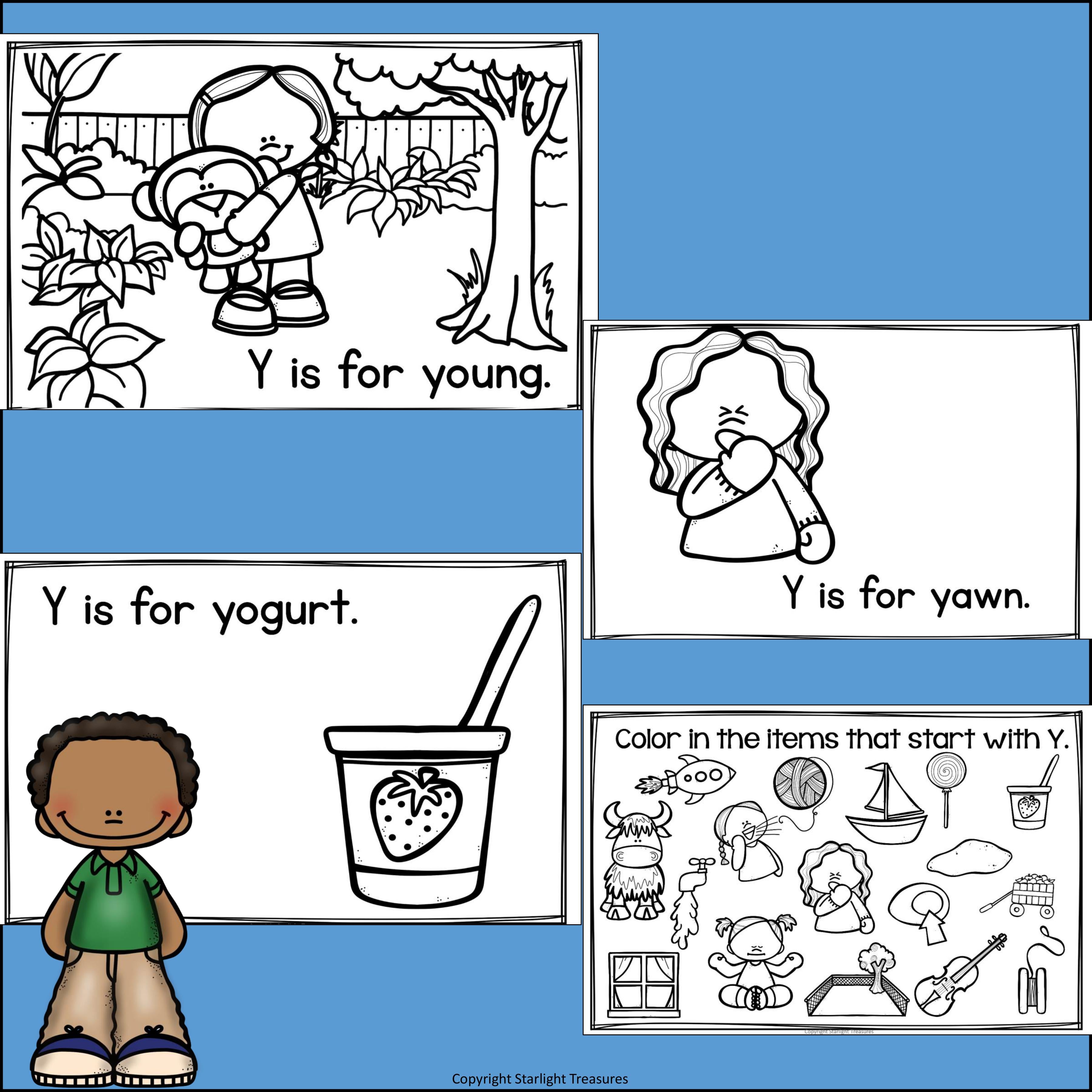 Alphabet Letter of the Week: The Letter Y Mini Book