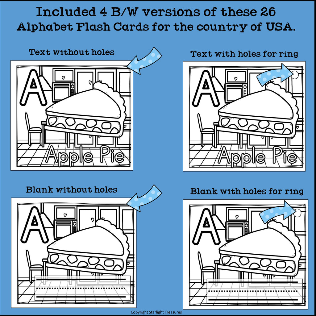 USA Flash Cards for Early Readers