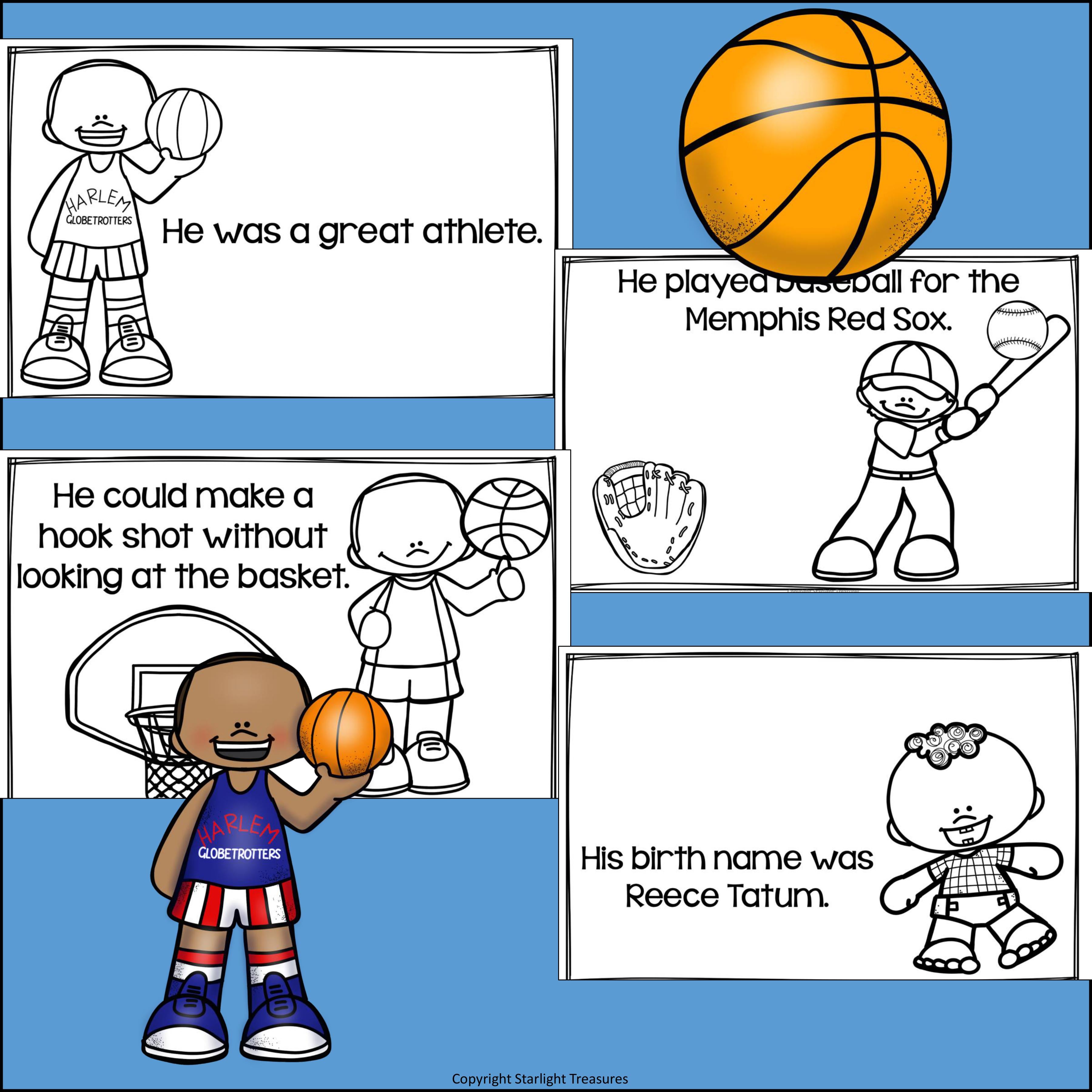 Goose Tatum Mini Book for Early Readers: Black History Month