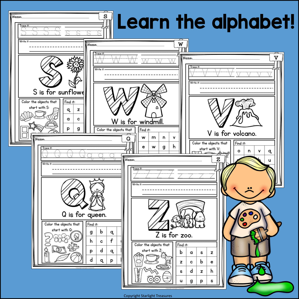 Alphabet Worksheets and Activities for Early Learners