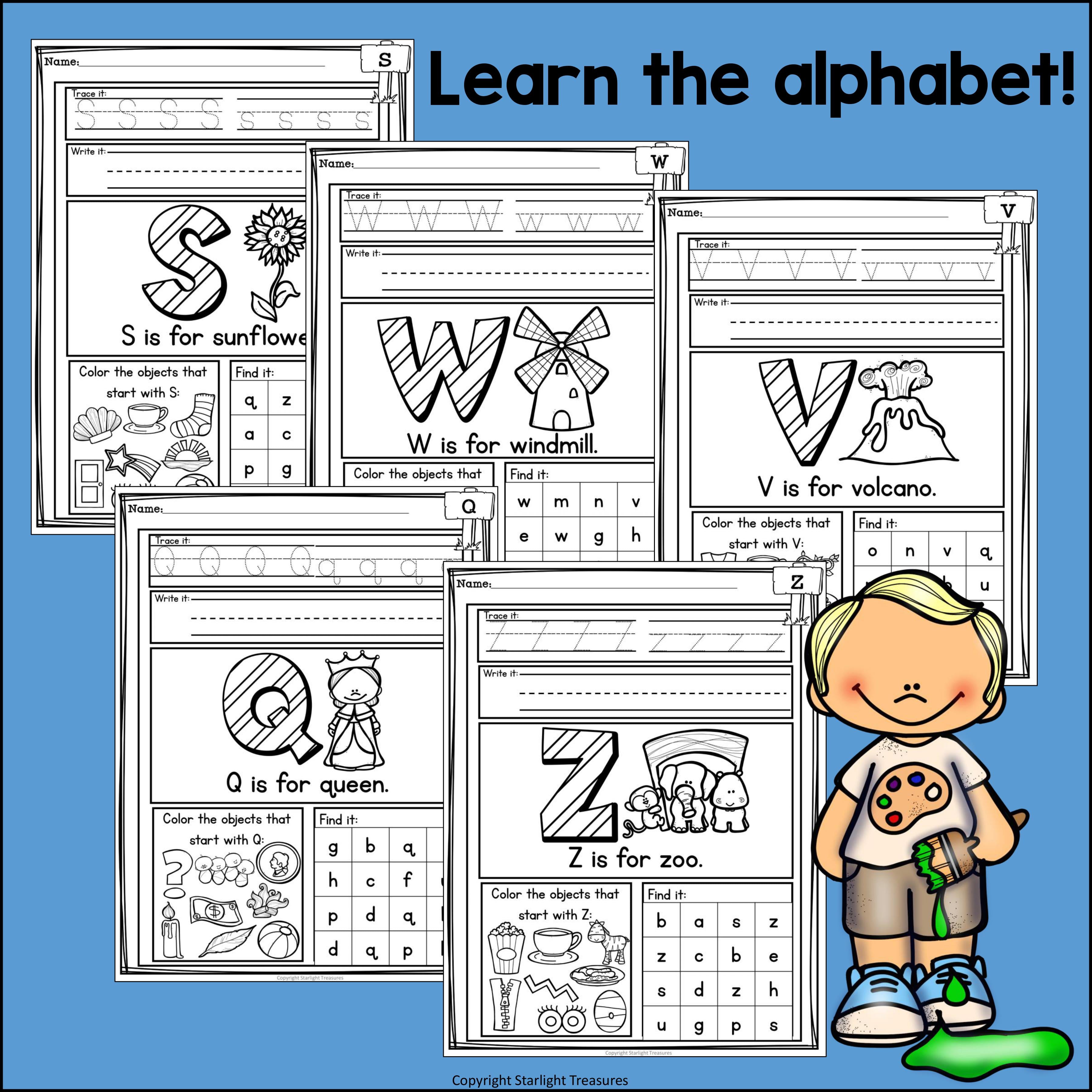 Alphabet Worksheets and Activities for Early Learners