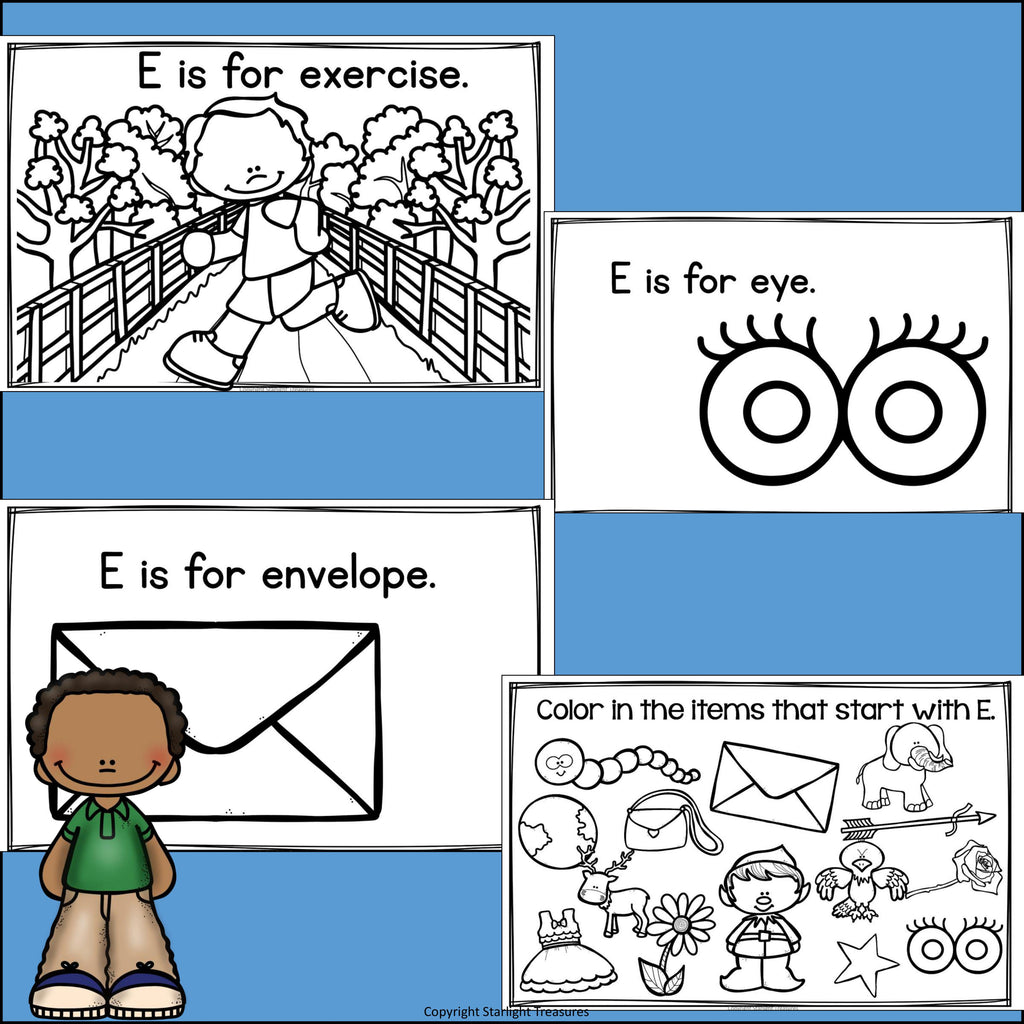 Letter E Mini Book