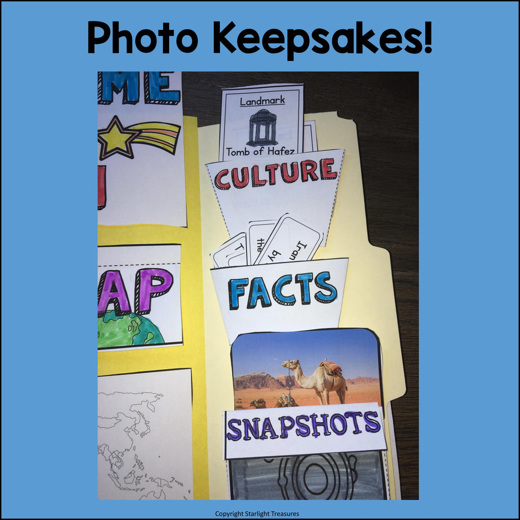 Iran Lapbook for Early Learners - A Country Study