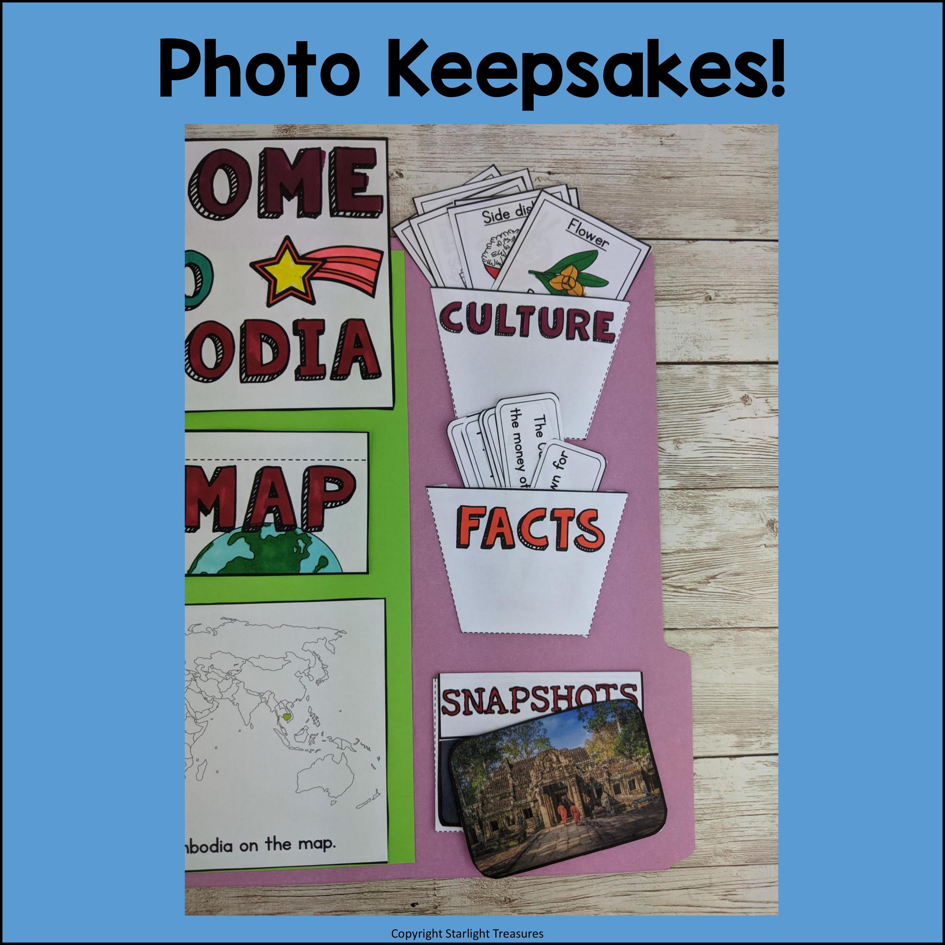 Cambodia Lapbook for Early Learners - A Country Study