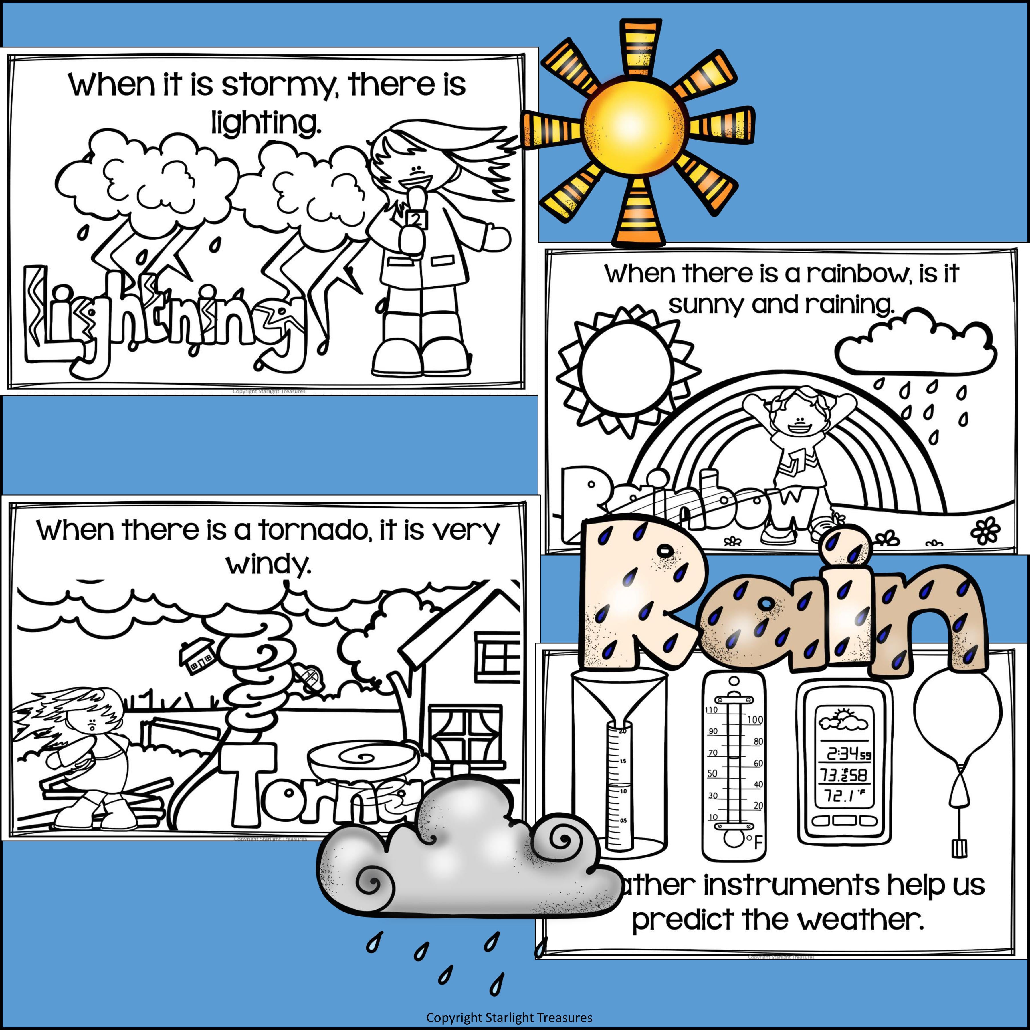 Weather Mini Book for Early Readers