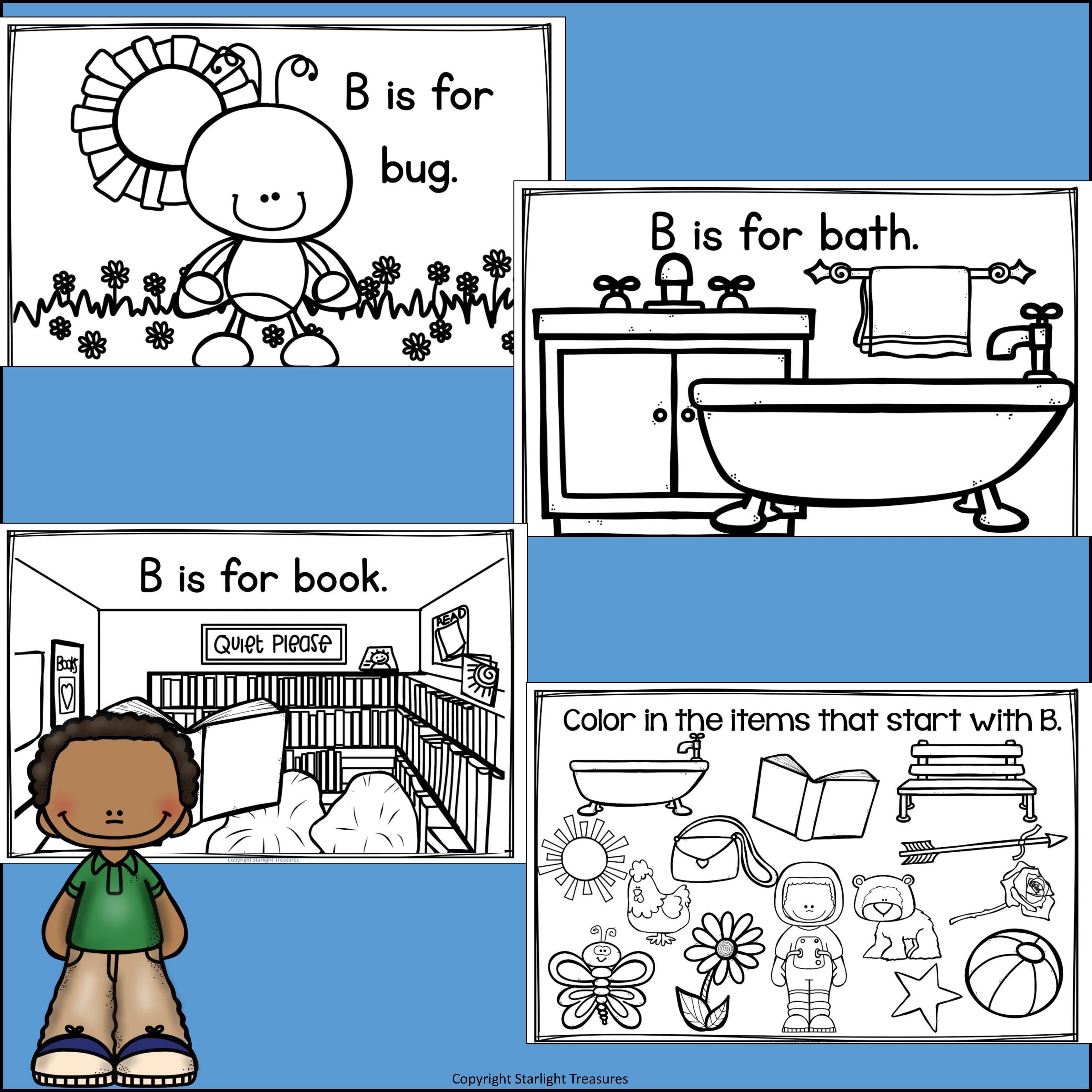Letter B Mini Book