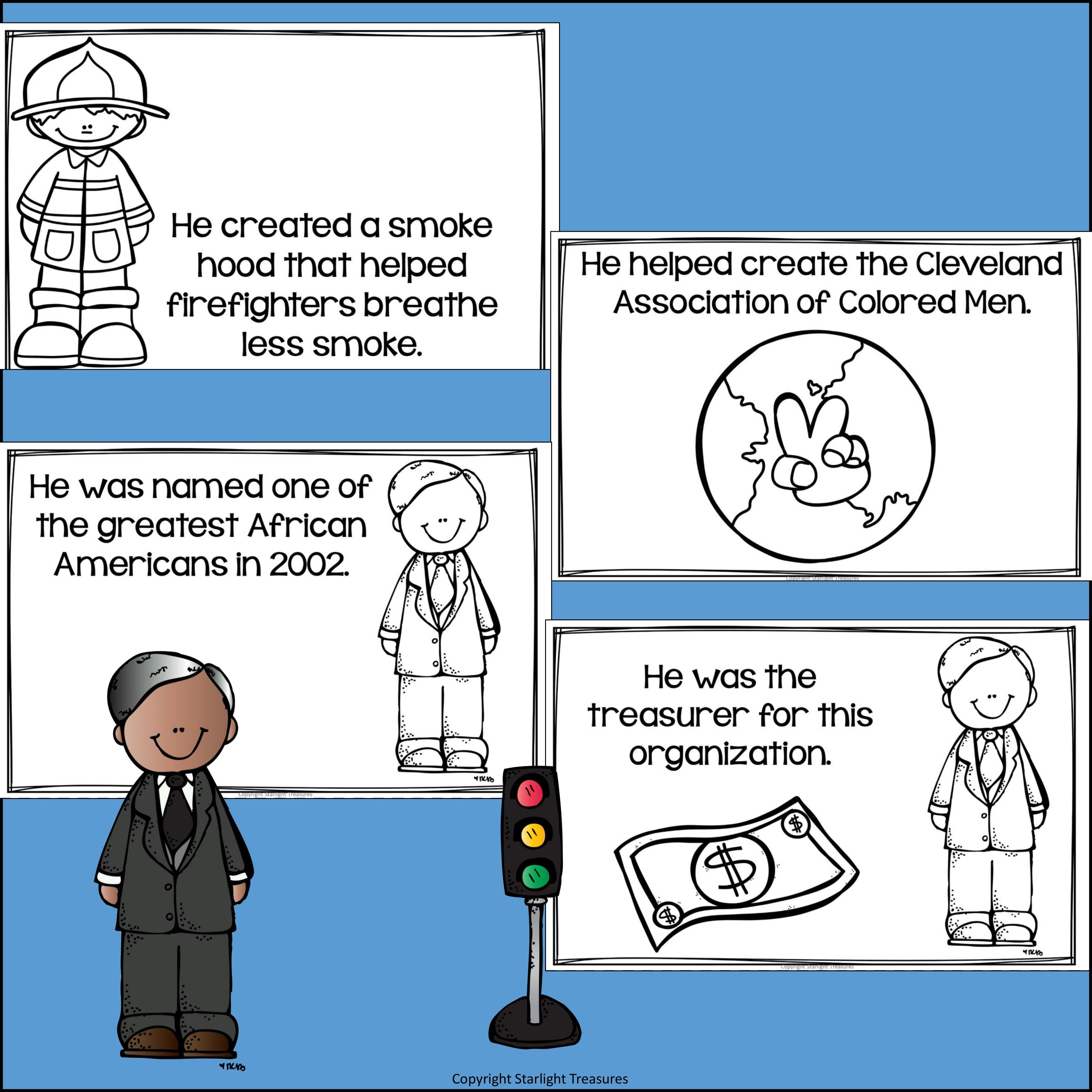 Garrett Morgan Mini Book for Early Readers: Black History Month