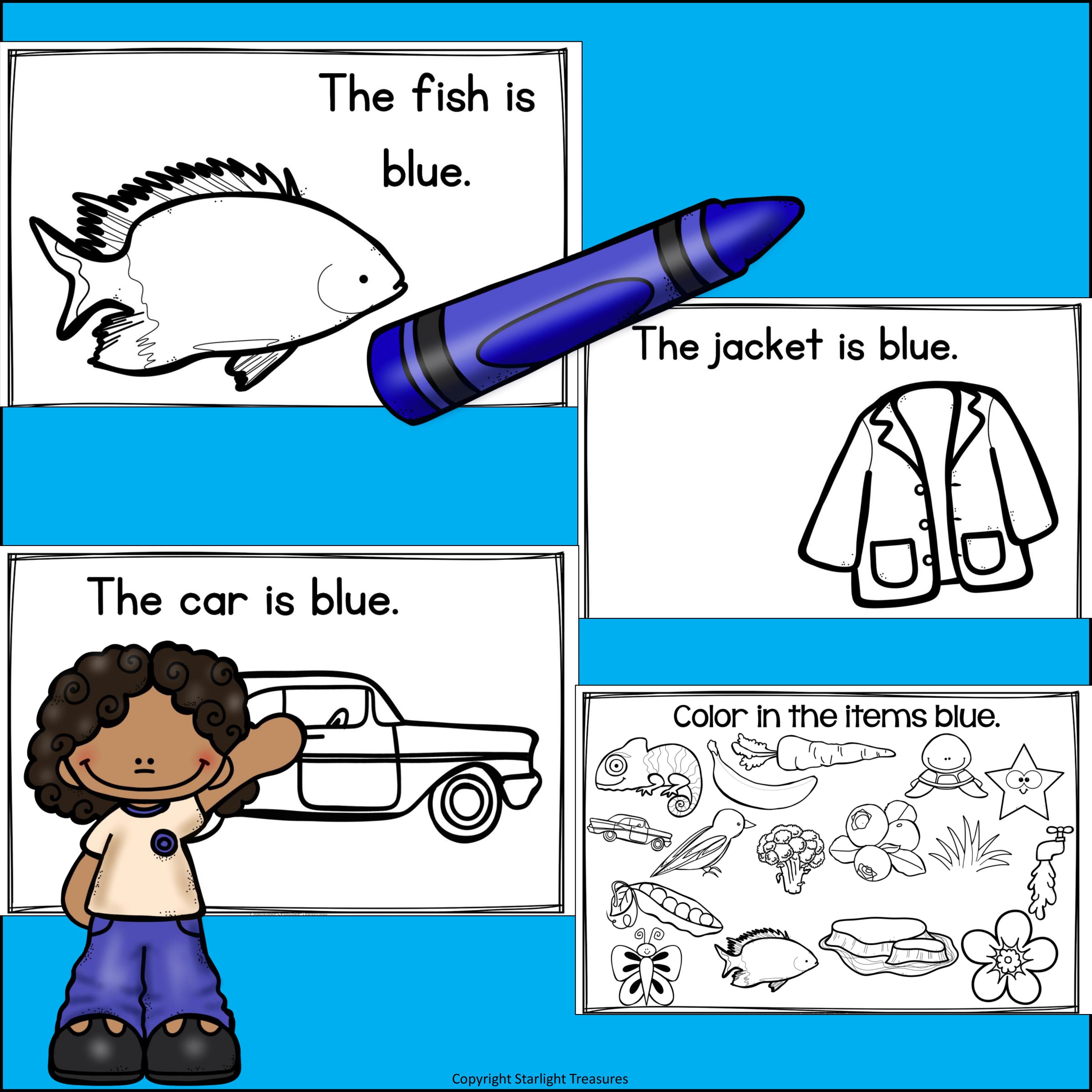 Colors of the Week: Blue Mini Book
