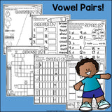 Vowel Pairs OW, OU Worksheets and Activities for Early Readers