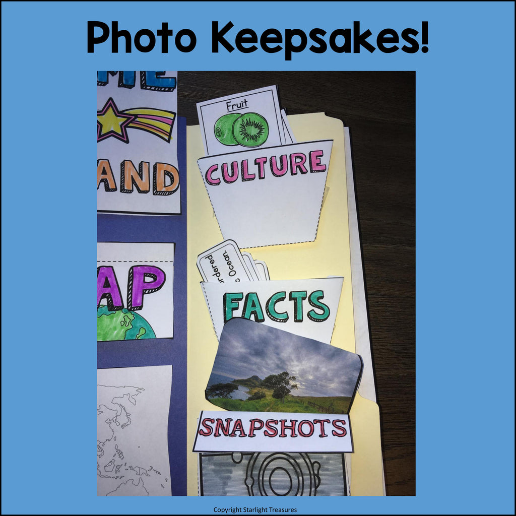 New Zealand Lapbook for Early Learners - A Country Study