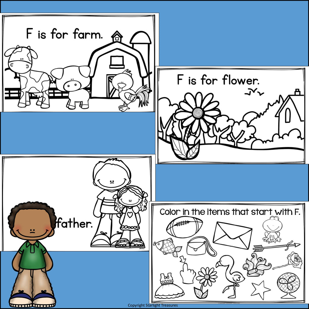 Letter F Mini Book