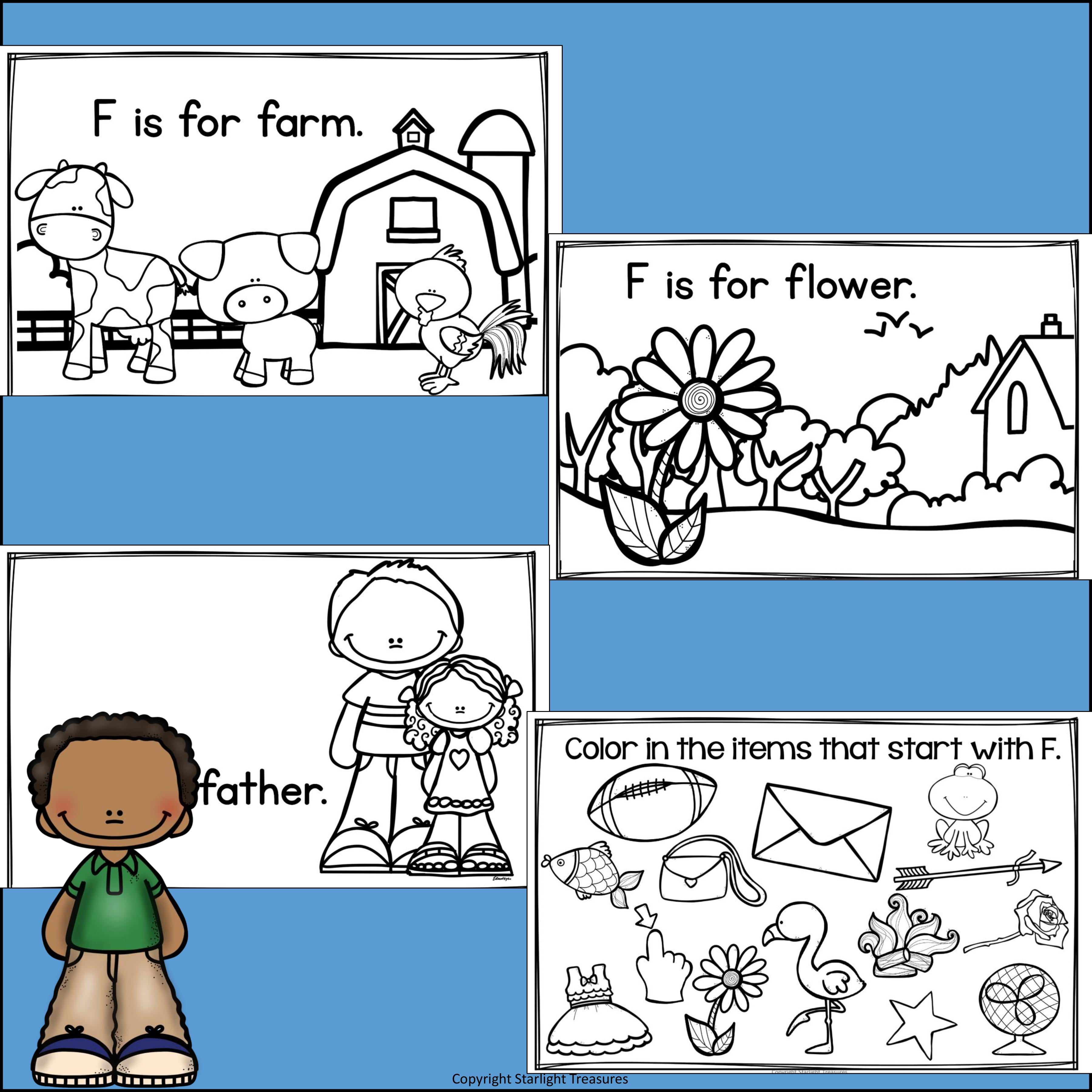 Letter F Mini Book