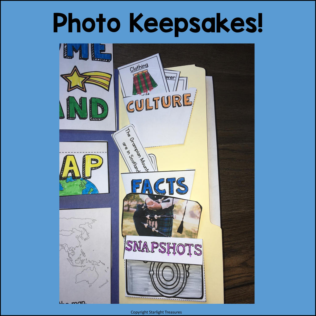 Scotland Lapbook for Early Learners - A Country Study