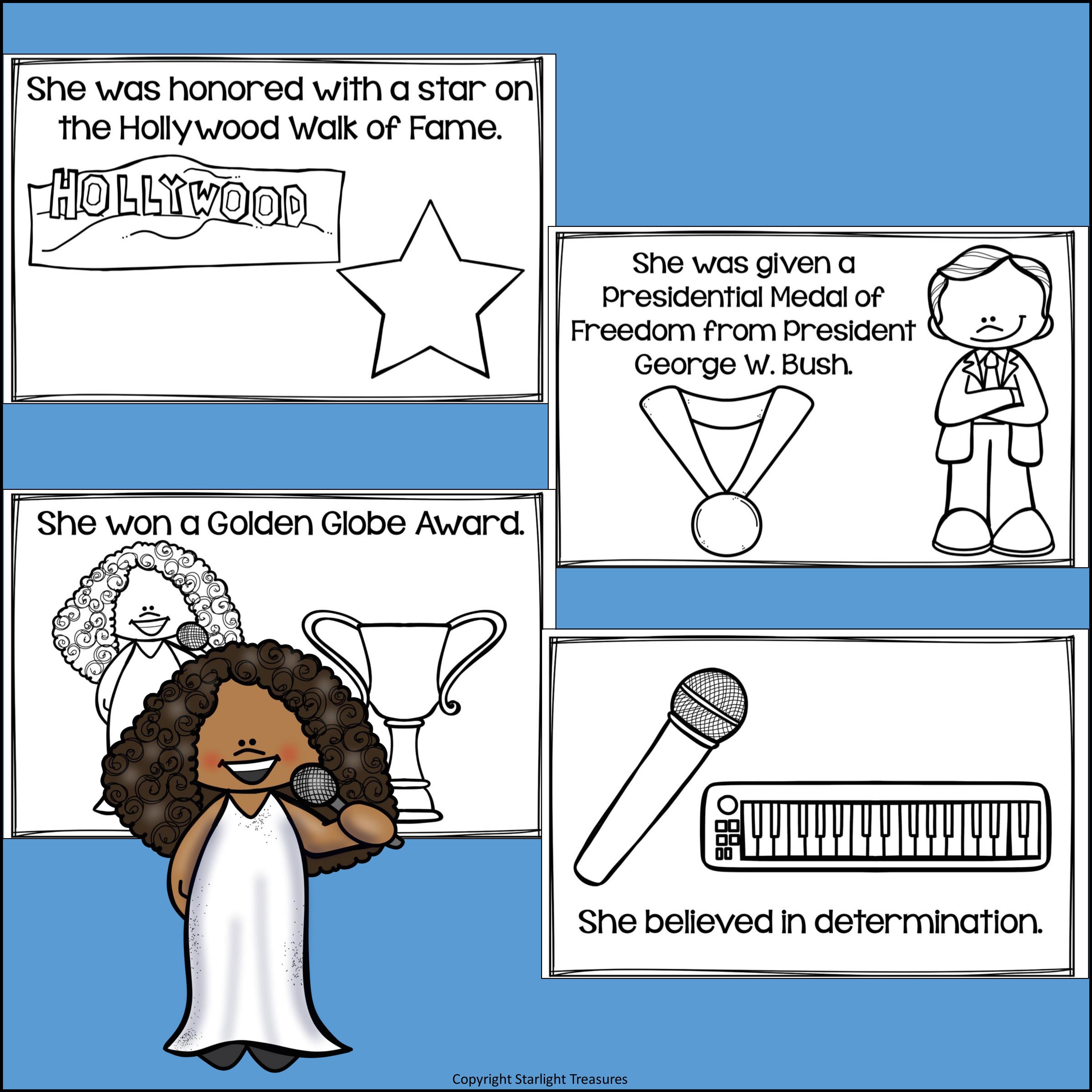Diana Ross Mini Book for Early Readers: Women's History Month