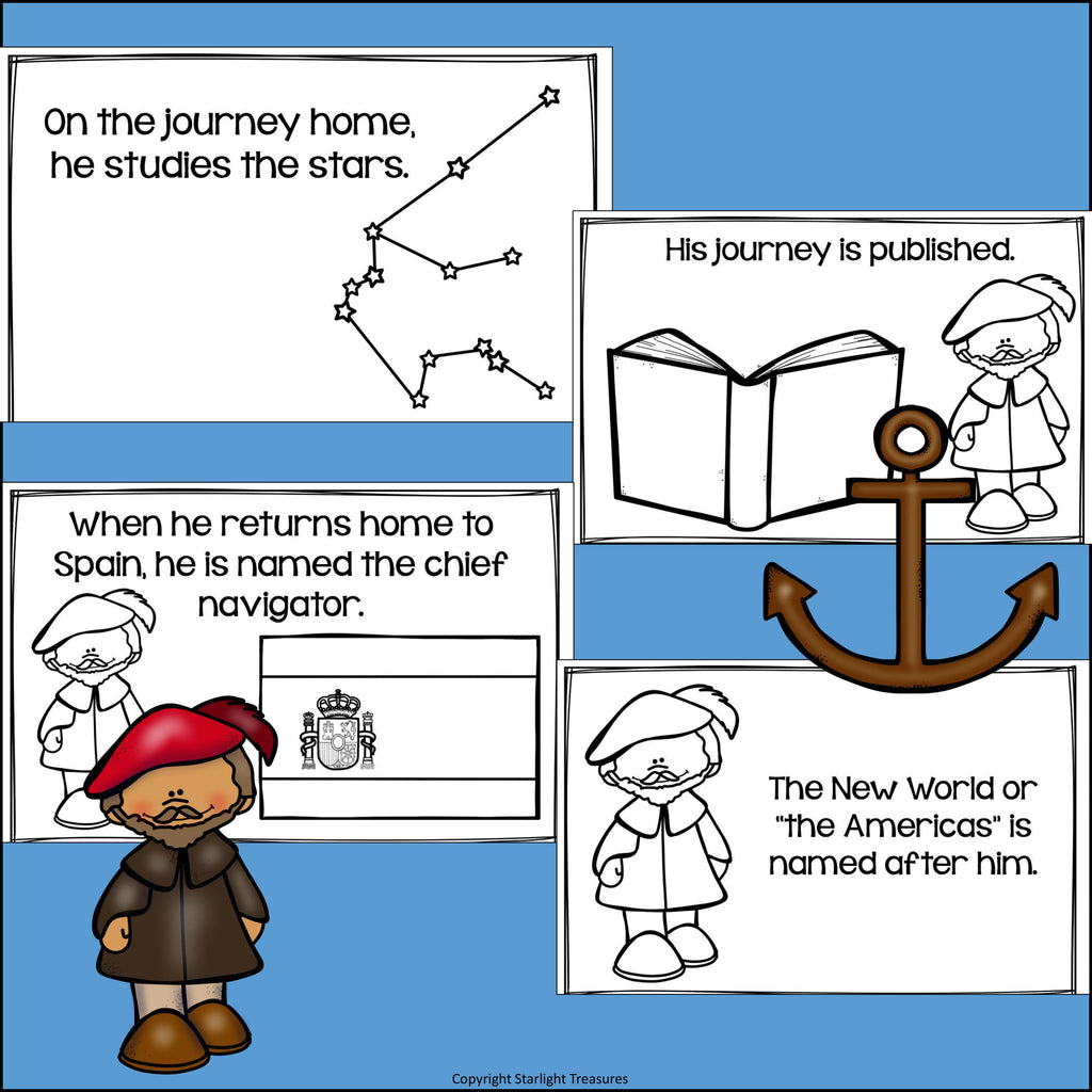 Amerigo Vespucci Mini Book for Early Readers