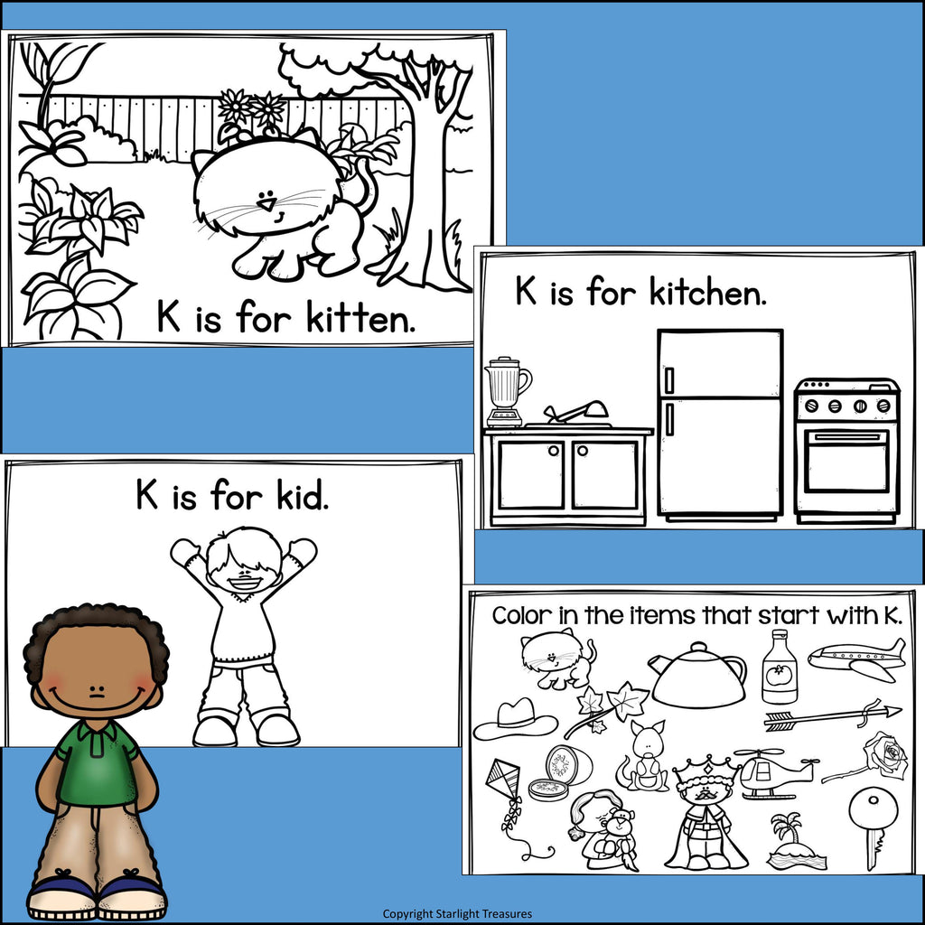 Alphabet Letter of the Week: The Letter K Mini Book