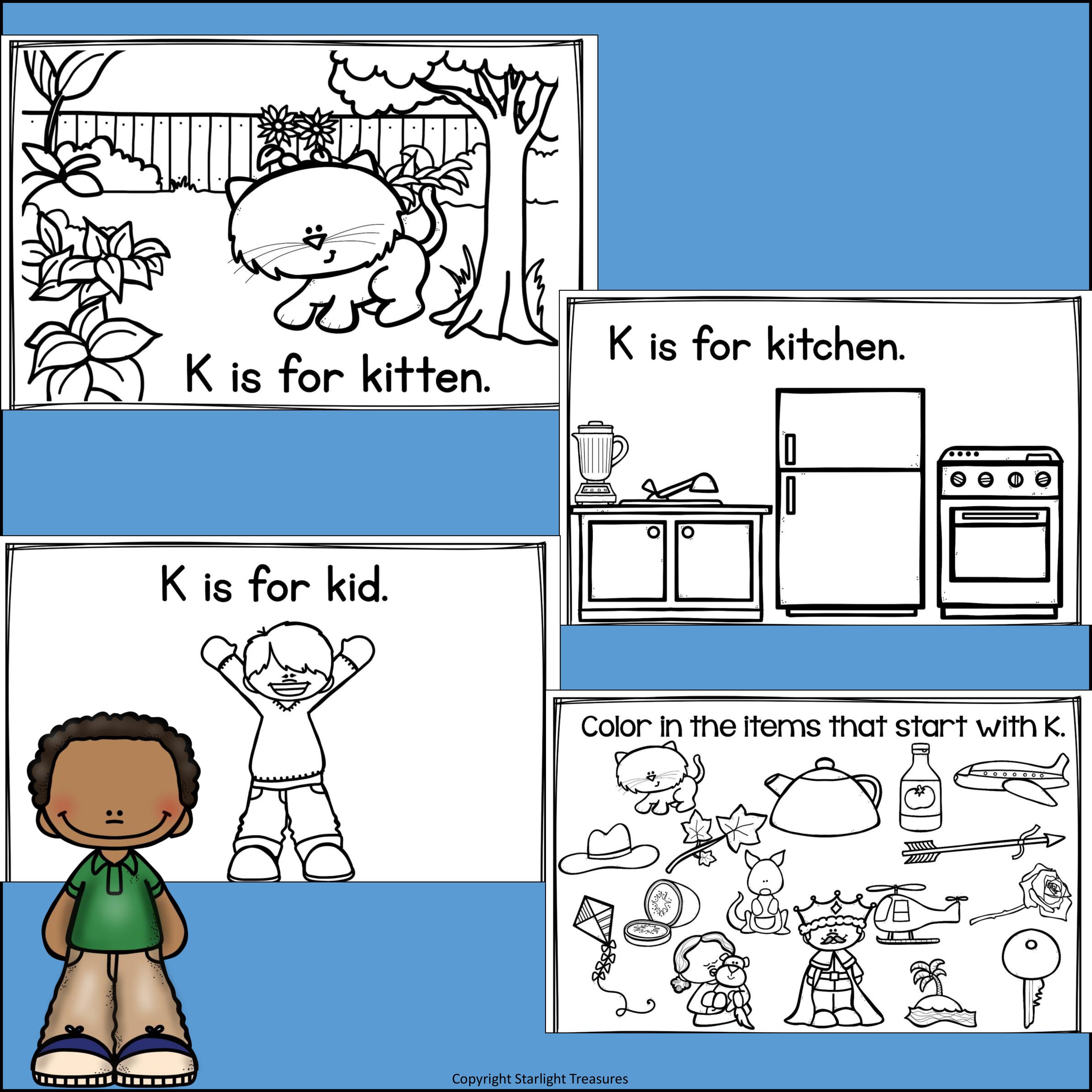 Alphabet Letter of the Week: The Letter K Mini Book