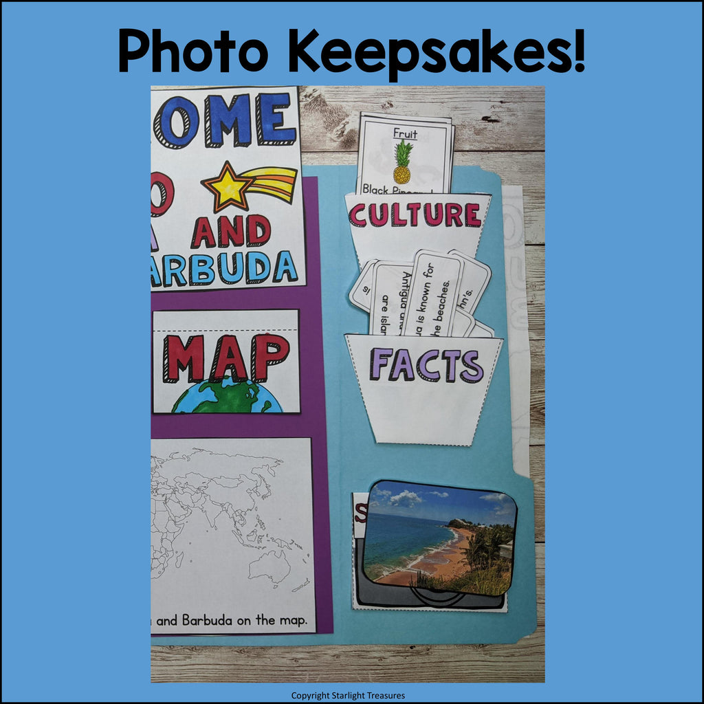 Antigua and Barbuda Lapbook for Early Learners - A Country Study
