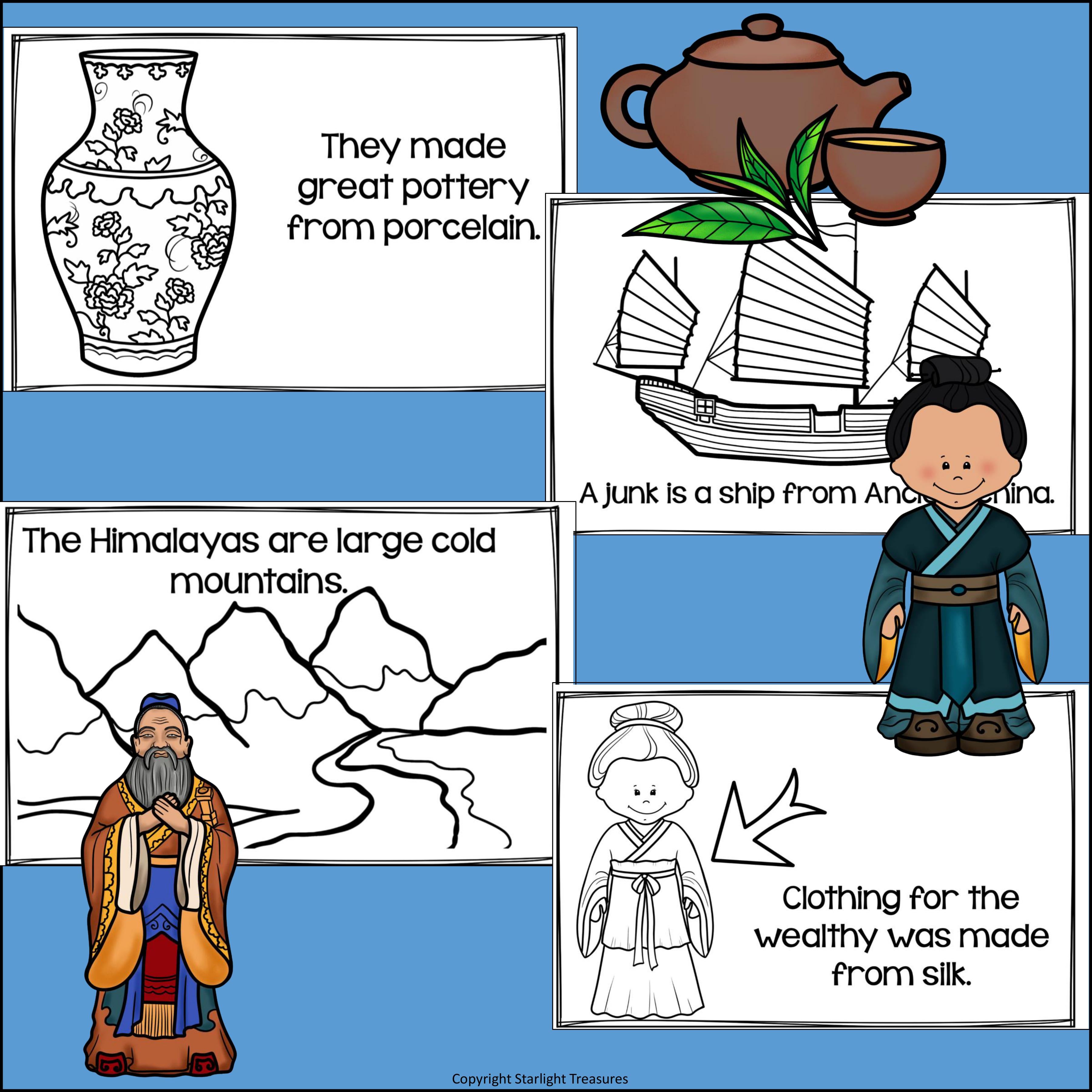 Ancient China Mini Book for Early Readers - Ancient Civilizations Activities
