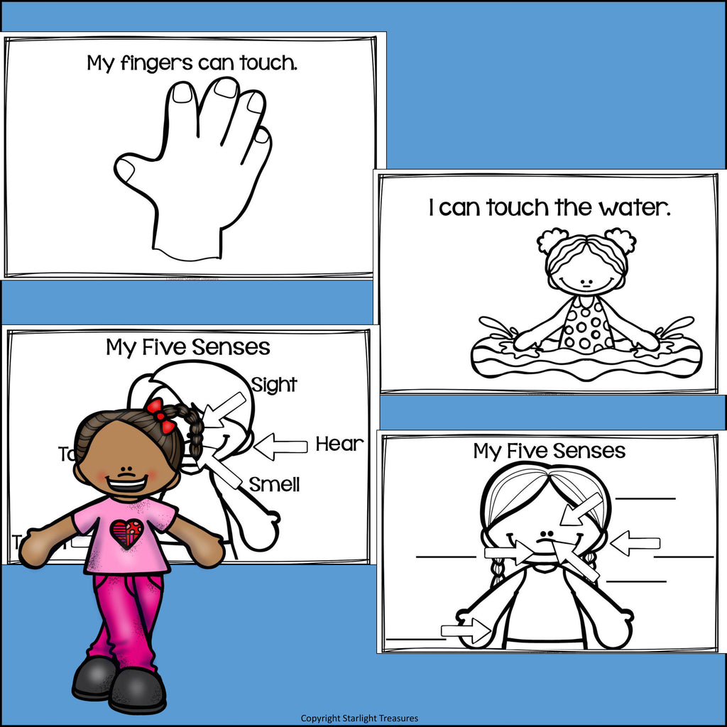 Five Senses Mini Book for Early Readers