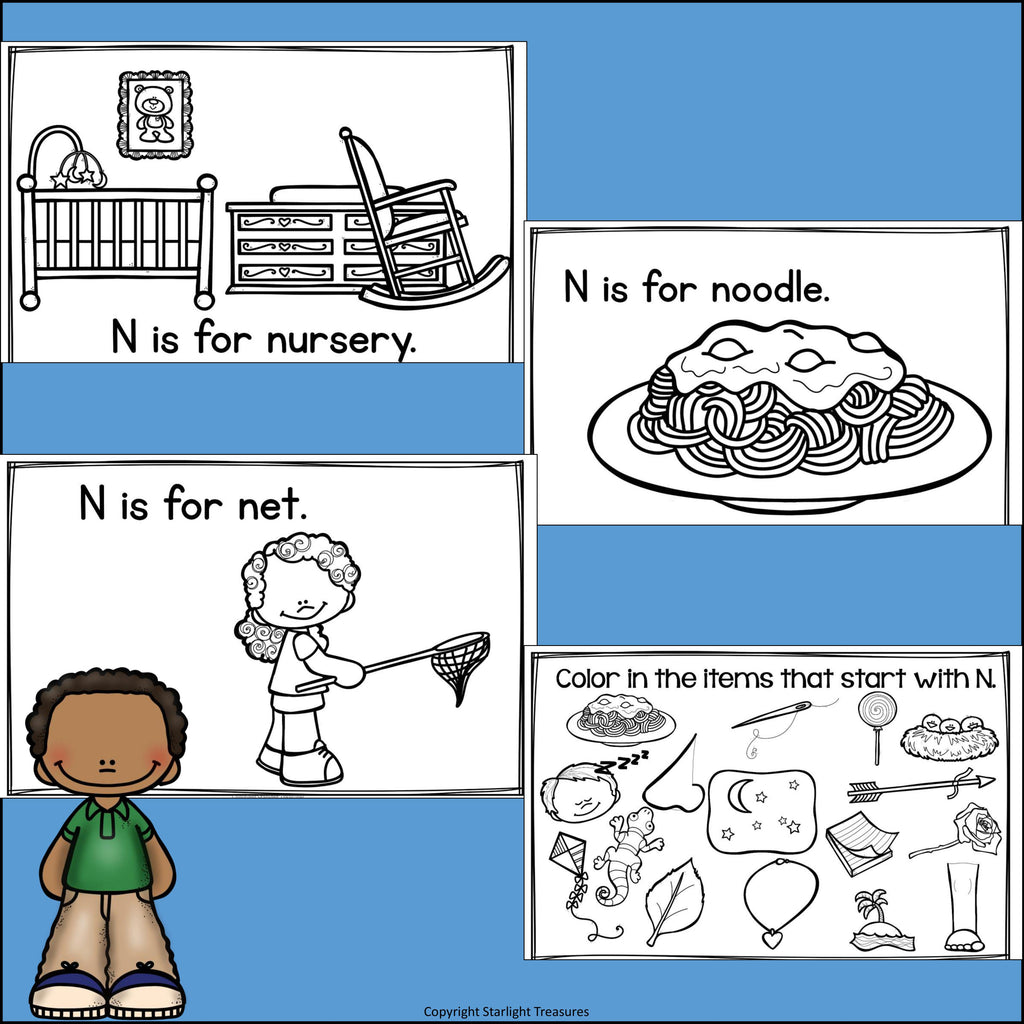 Alphabet Letter of the Week: The Letter N Mini Book