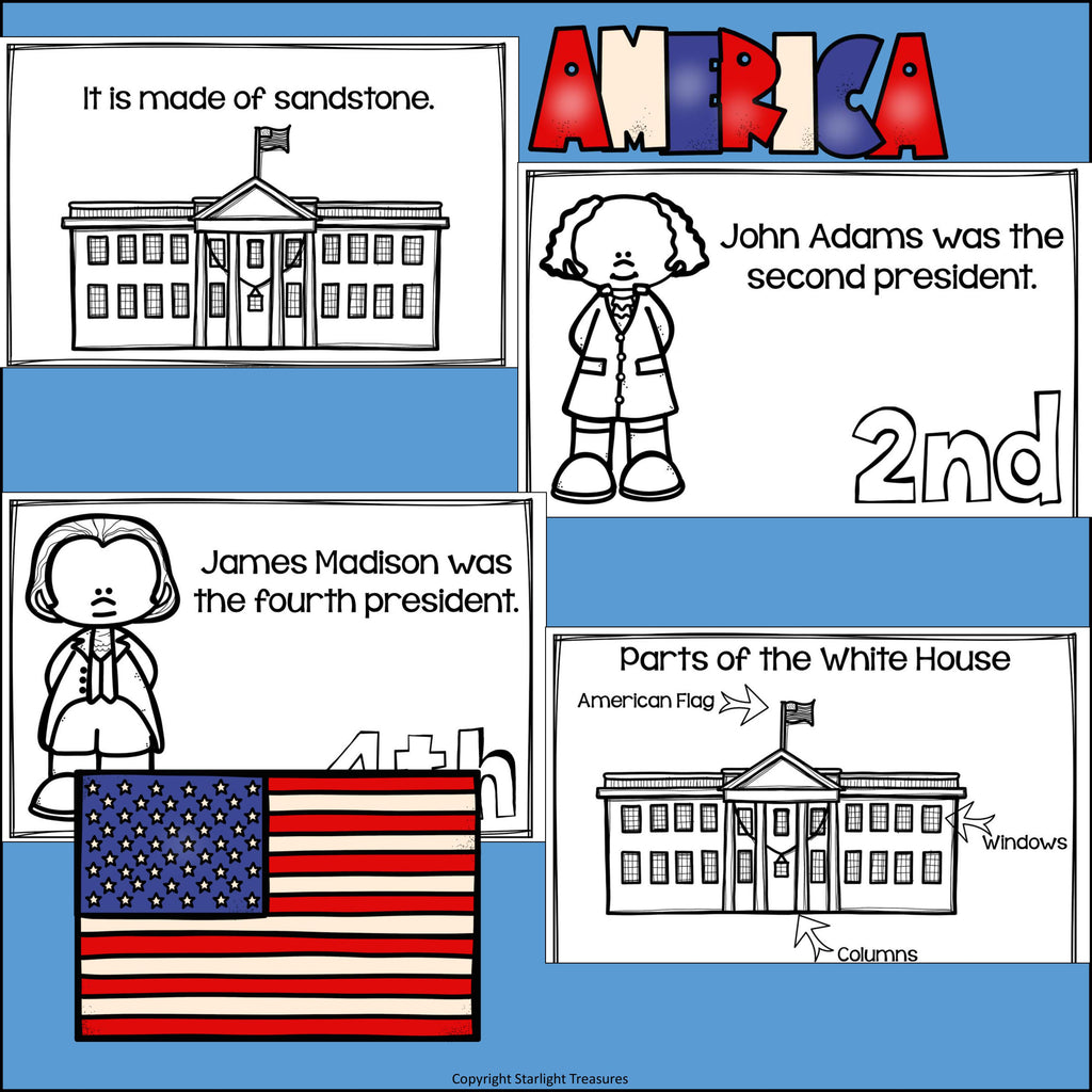 White House Mini Book for Early Readers: American Symbols