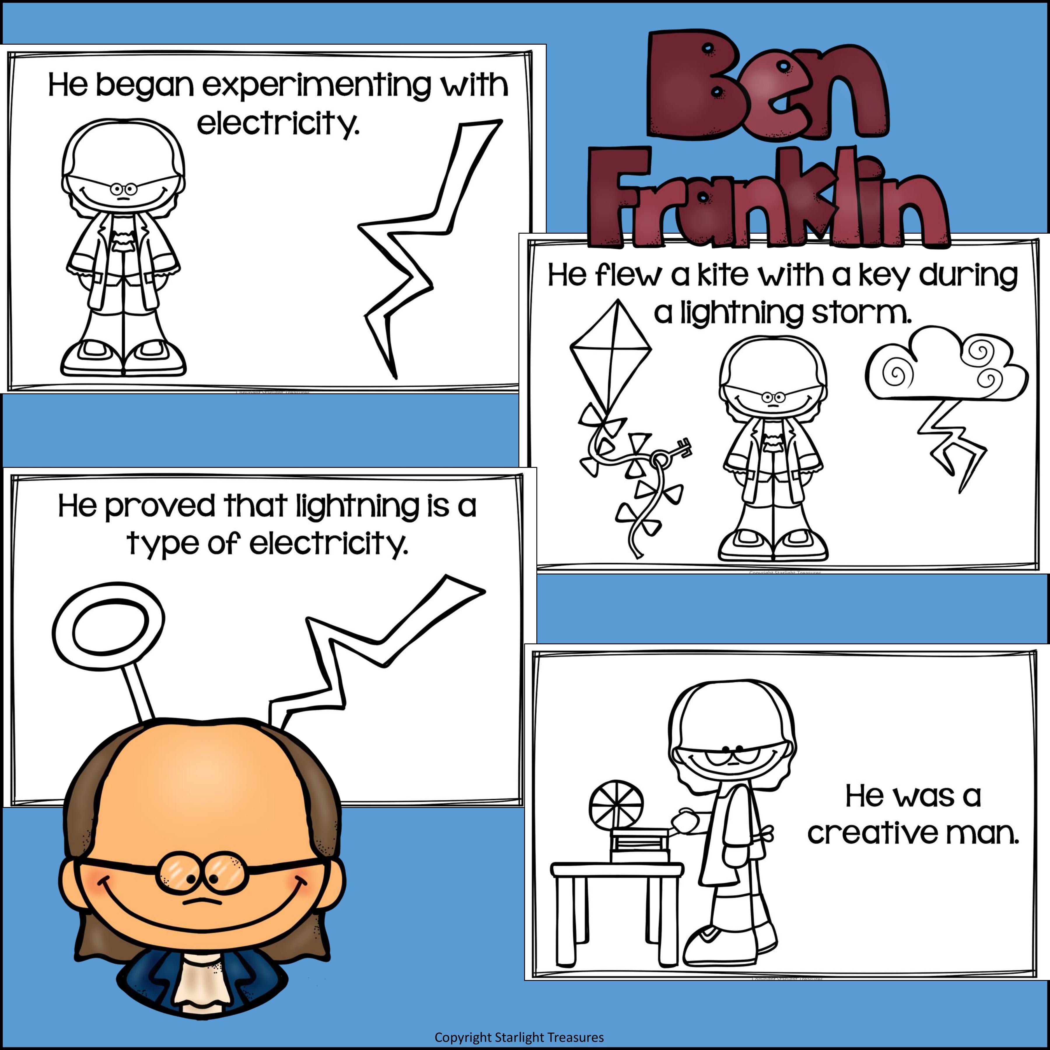 Benjamin Franklin Mini Book for Early Readers: Inventors