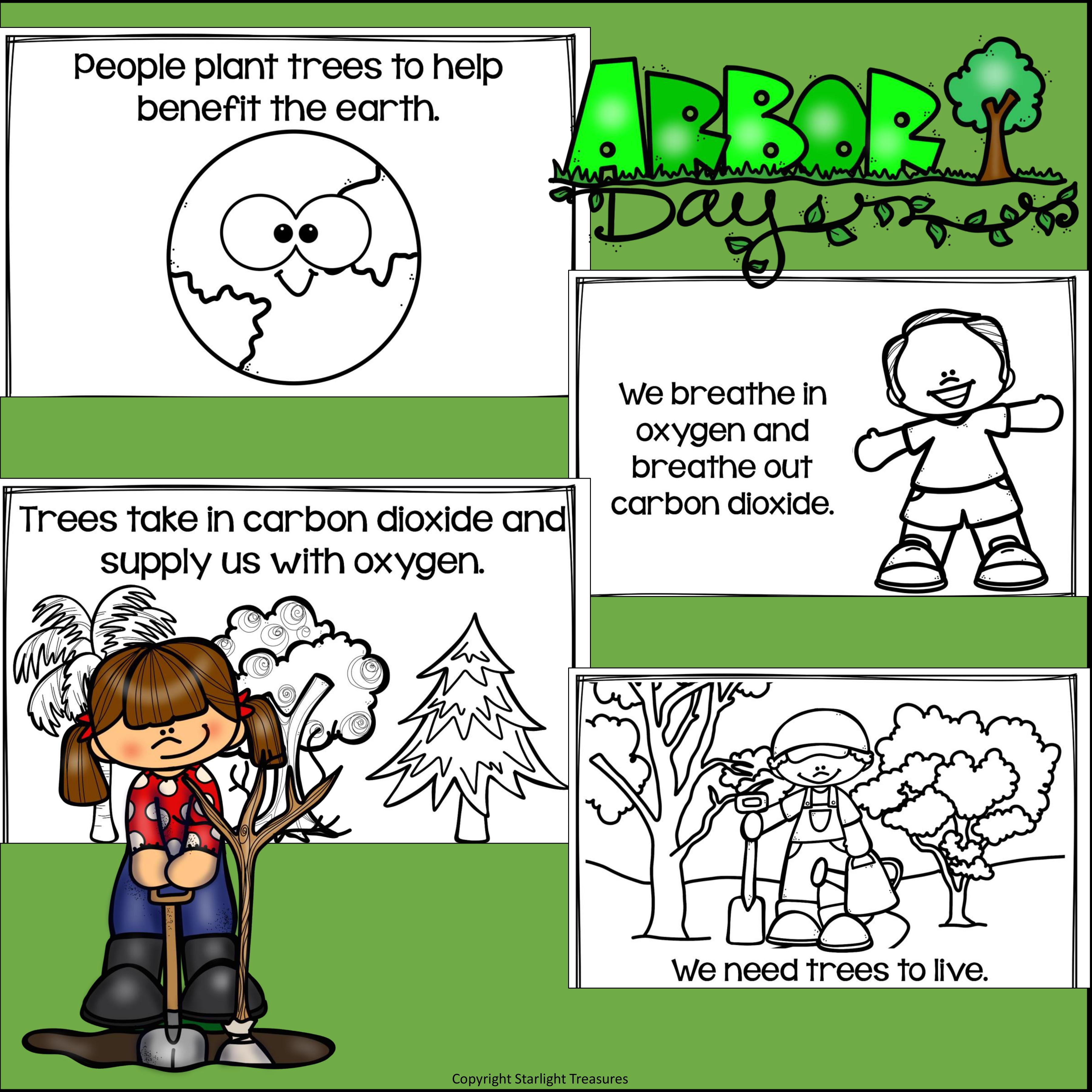 Arbor Day Mini Book for Early Readers