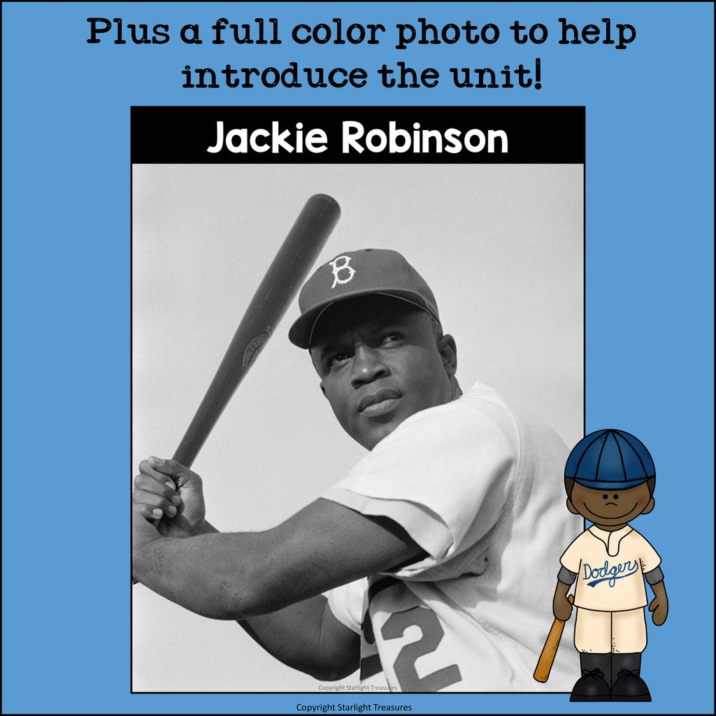 Jackie Robinson Mini Book for Early Readers: Black History Month