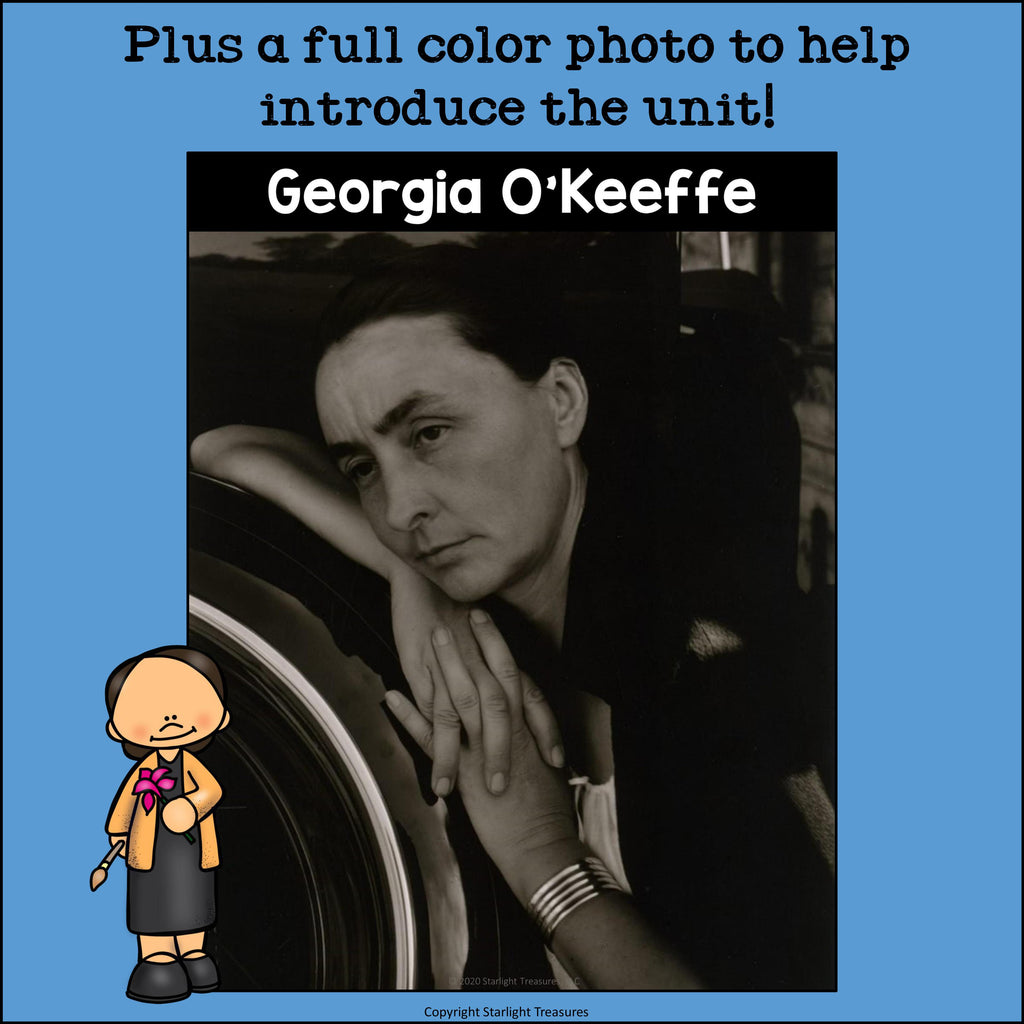 Georgia O'Keeffe Mini Book for Early Readers: Women's History Month