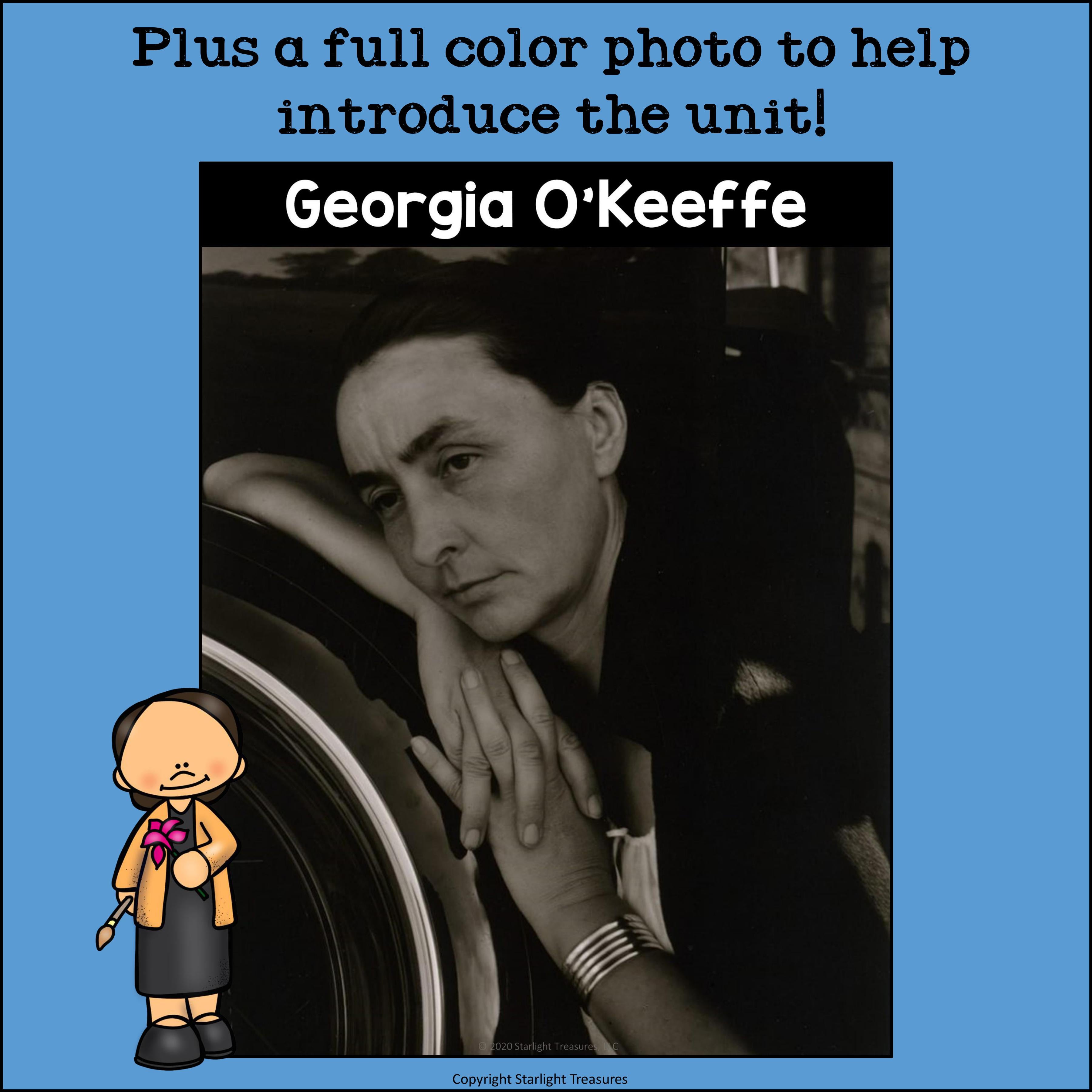 Georgia O'Keeffe Mini Book for Early Readers: Women's History Month