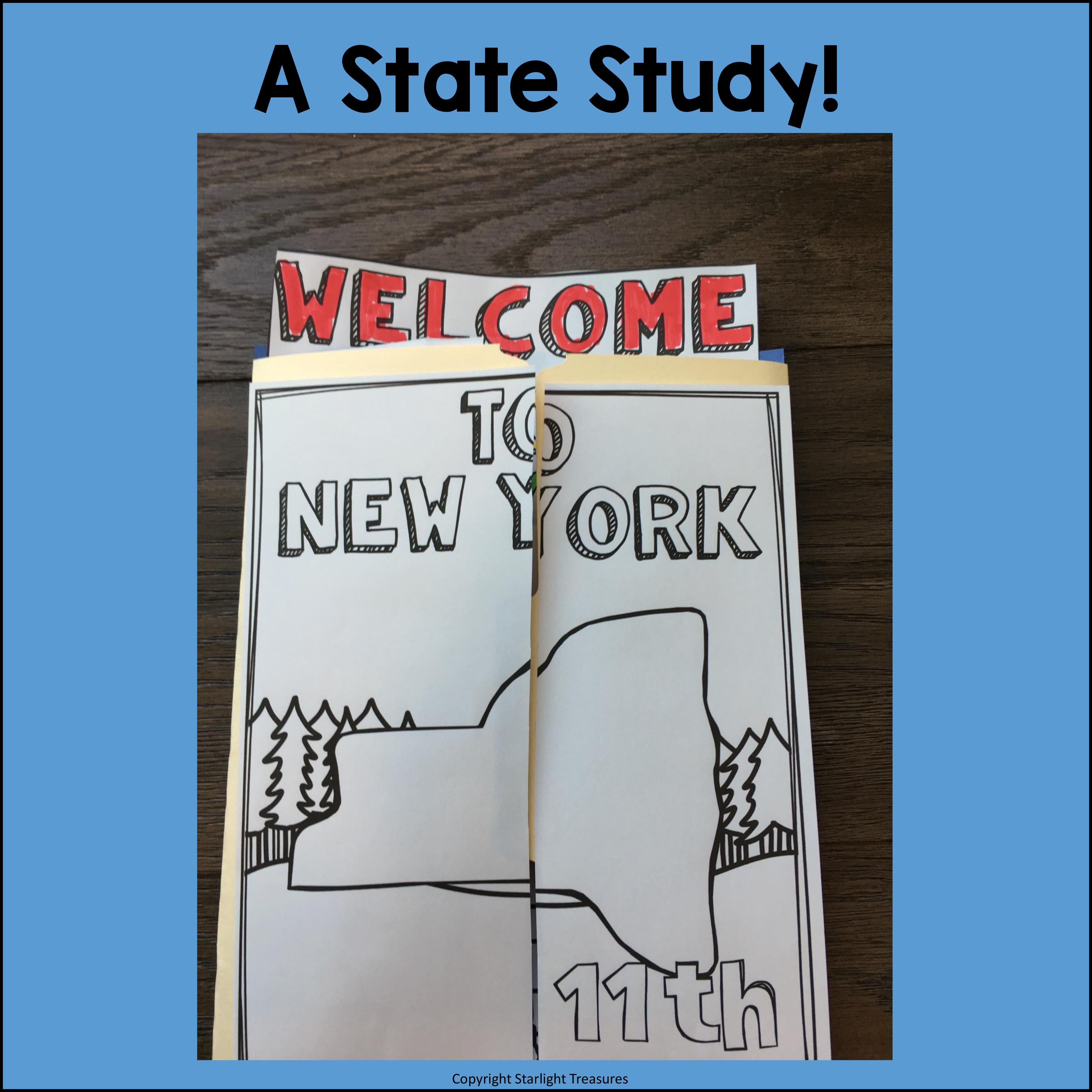 New York Lapbook for Early Learners - A State Study