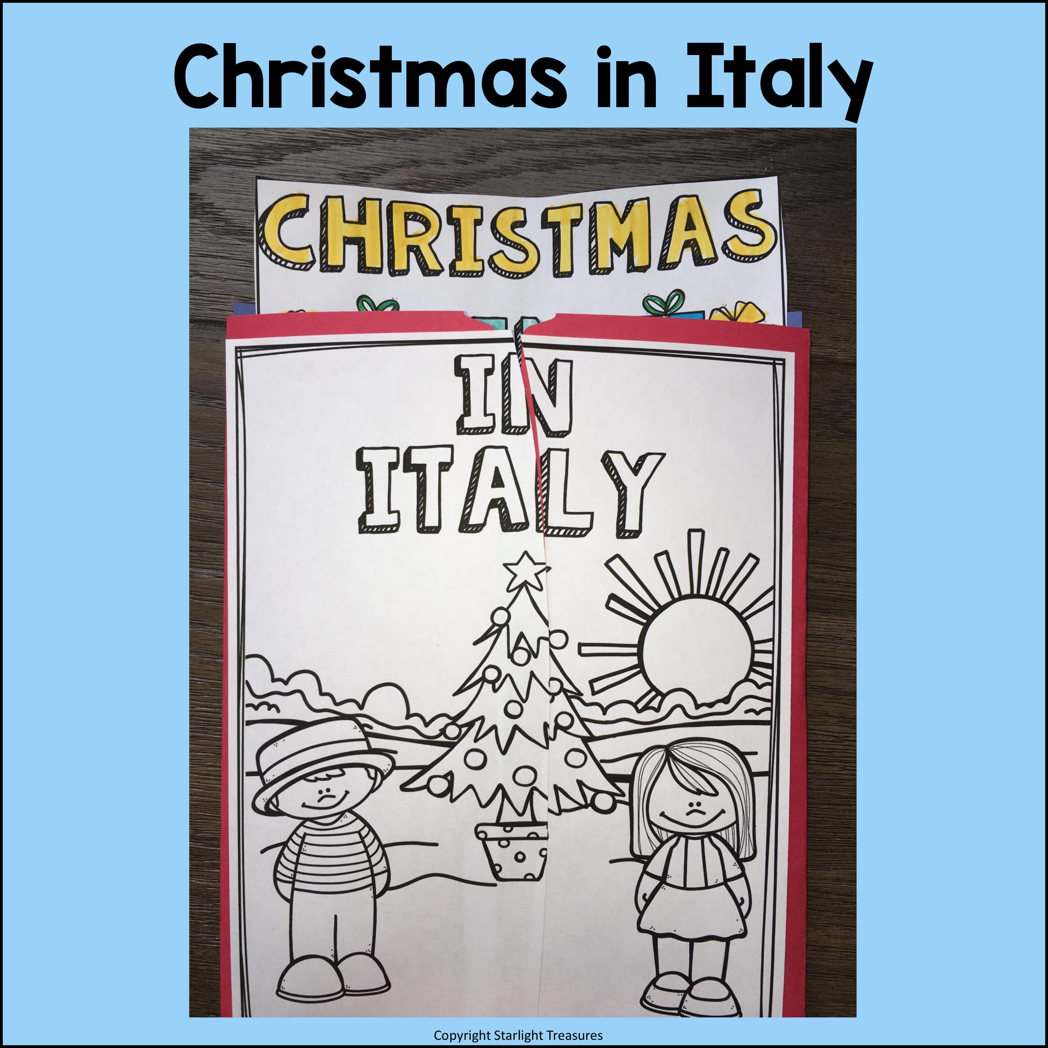 Christmas in Italy Lapbook for Early Learners