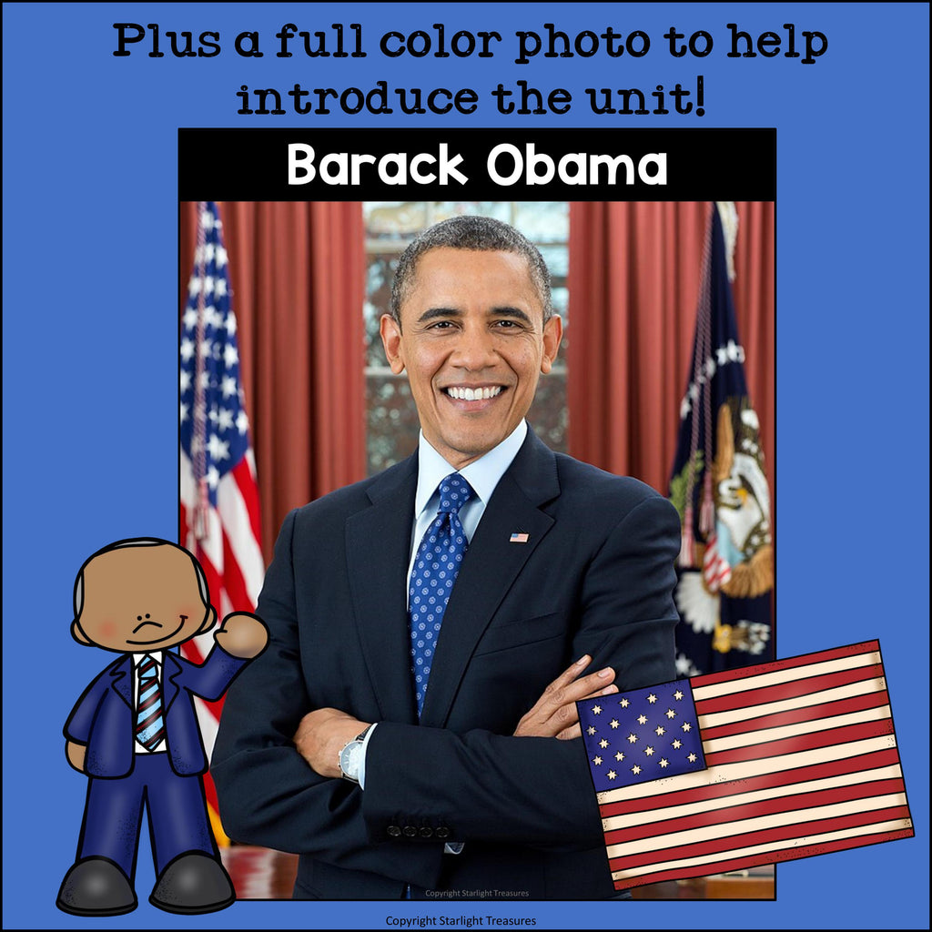 Barack Obama Mini Book for Early Readers: Presidents' Day