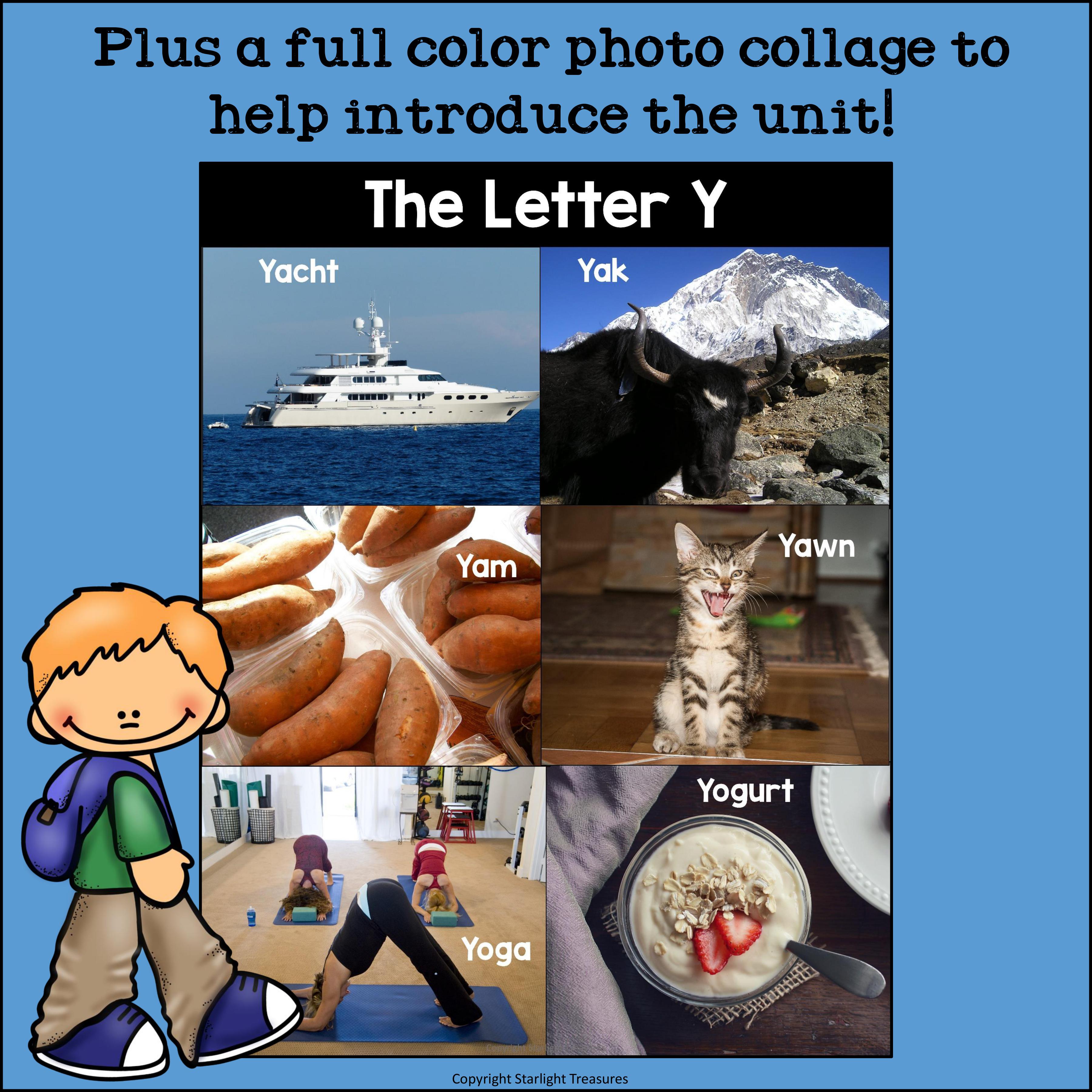 Alphabet Letter of the Week: The Letter Y Mini Book