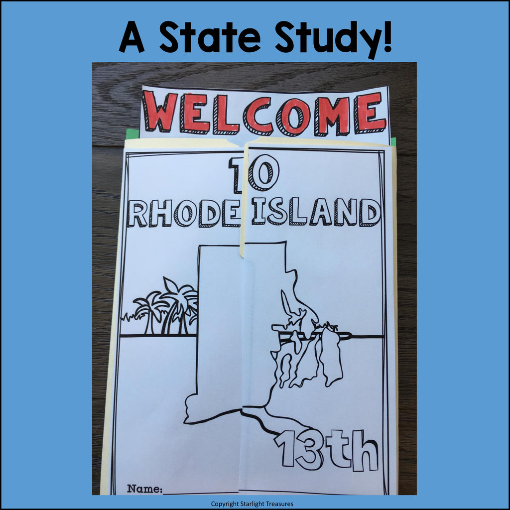 Rhode Island Lapbook for Early Learners - A State Study