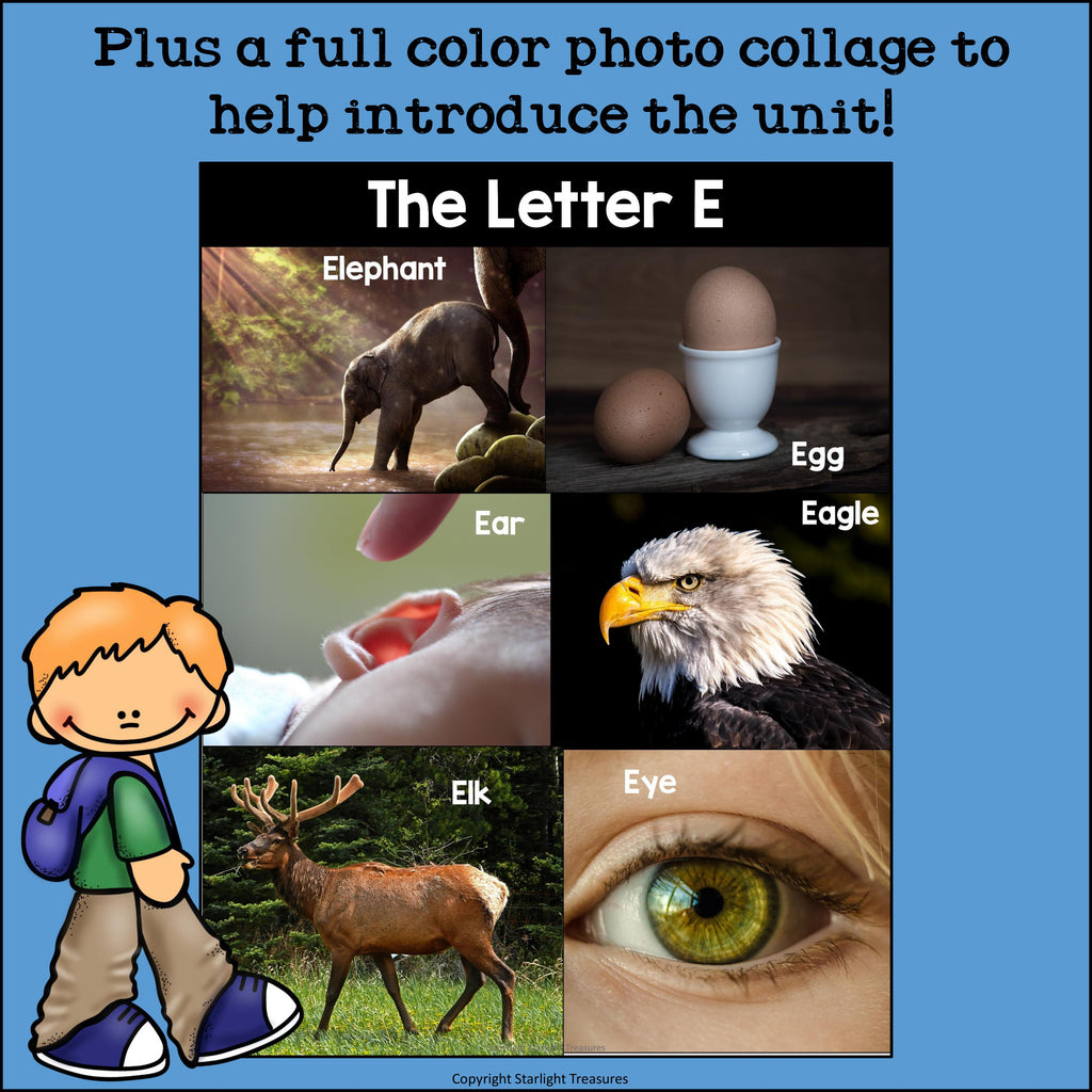 Letter E Mini Book