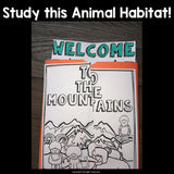 Mountains Lapbook for Early Learners - Animal Habitats