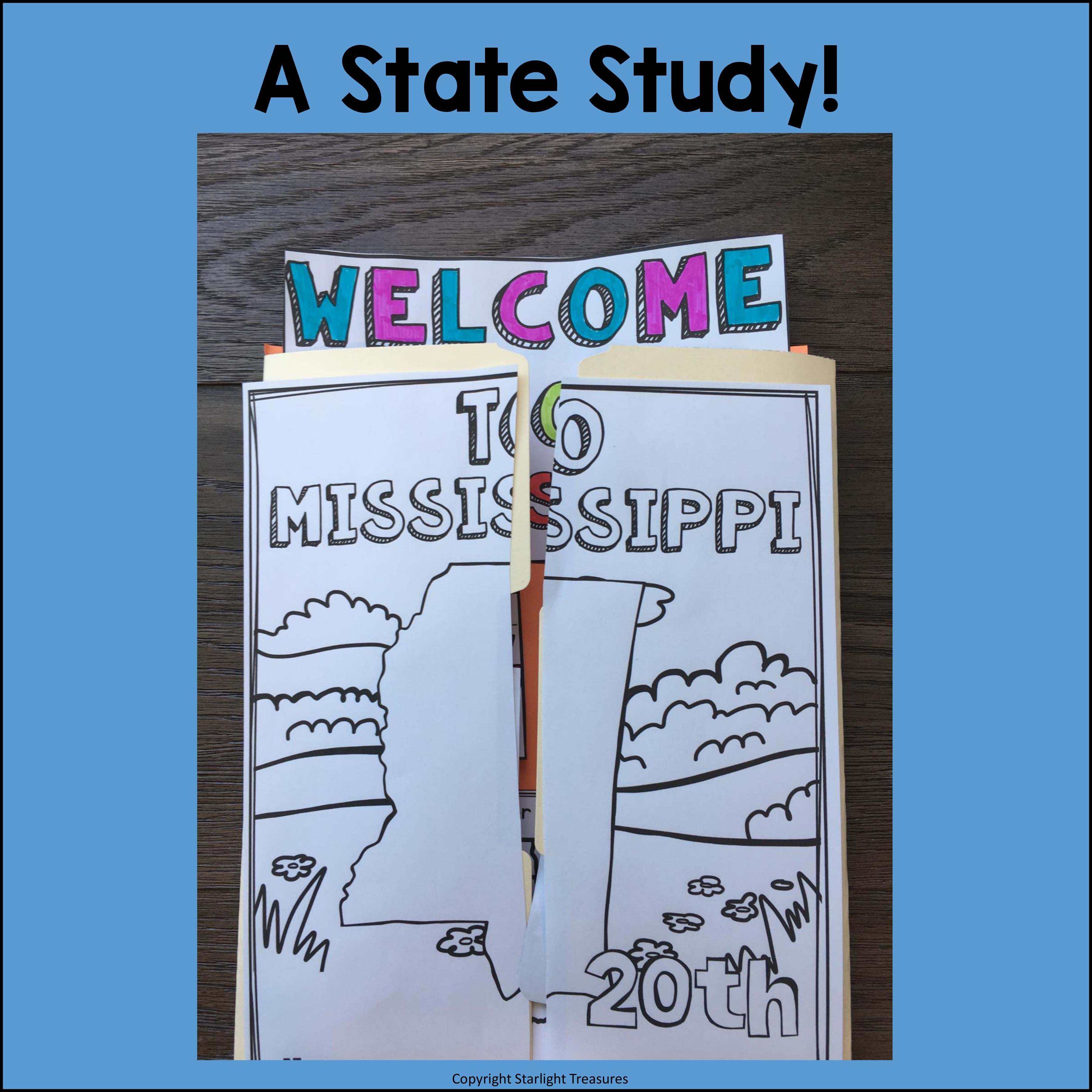 Mississippi Lapbook for Early Learners - A State Study