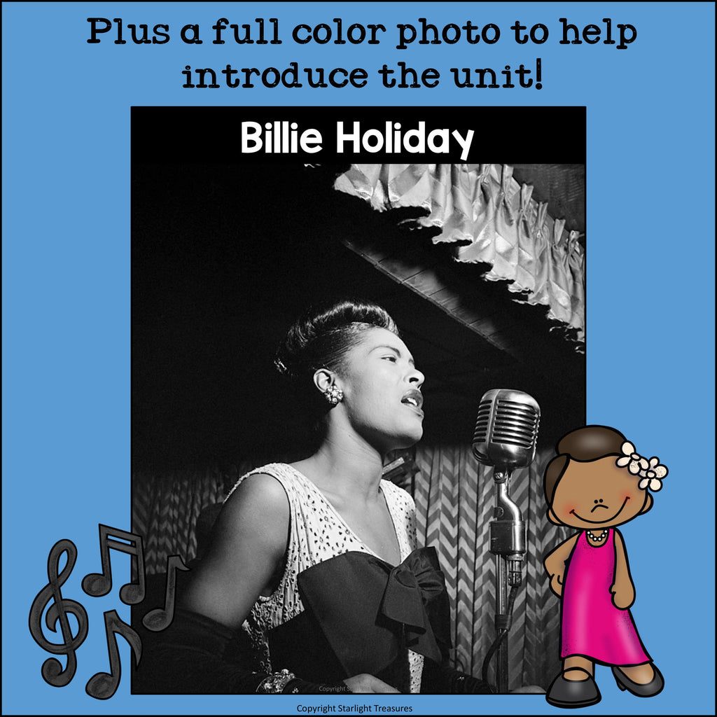 Billie Holiday Mini Book for Early Readers: Black History Month