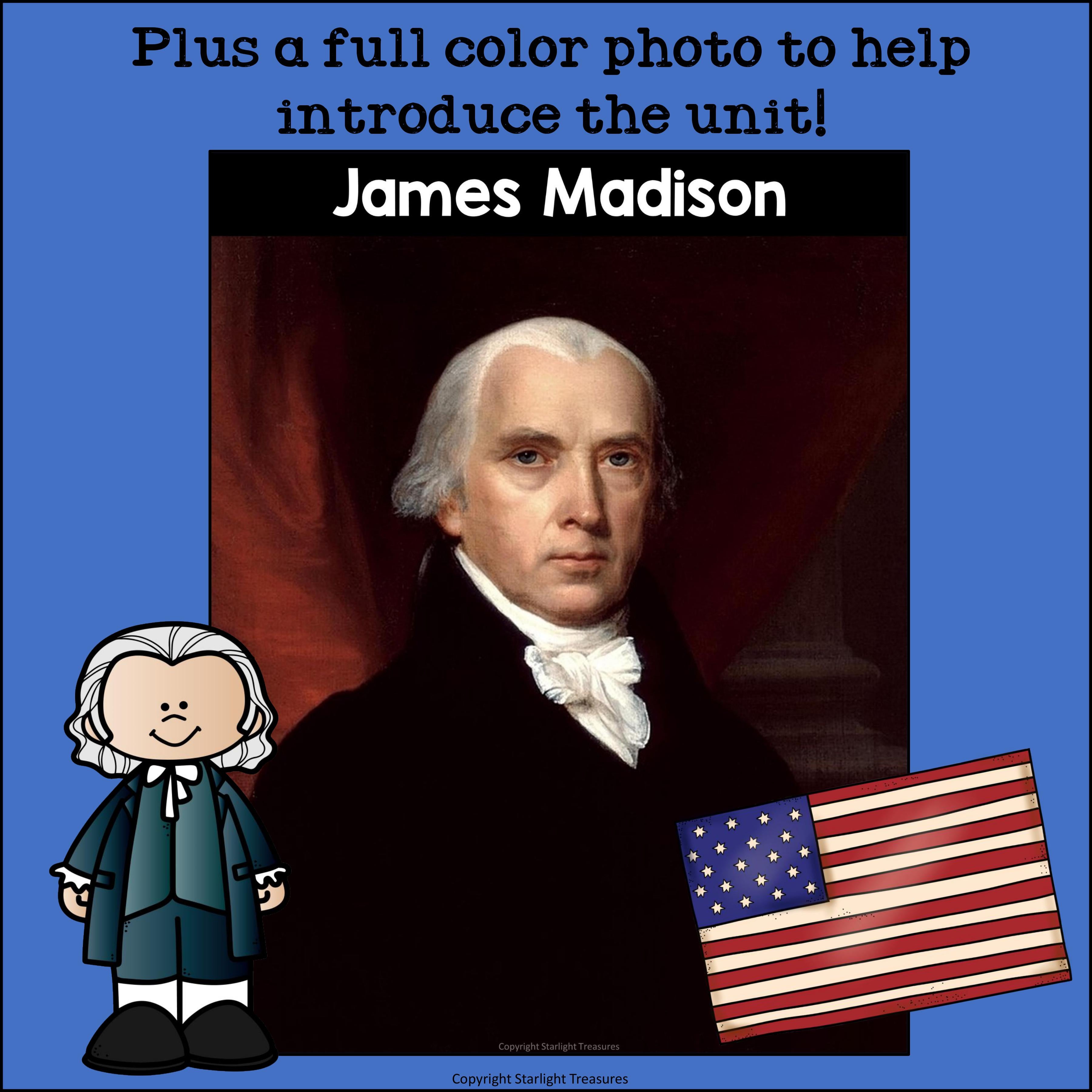 James Madison Mini Book for Early Readers: Presidents' Day