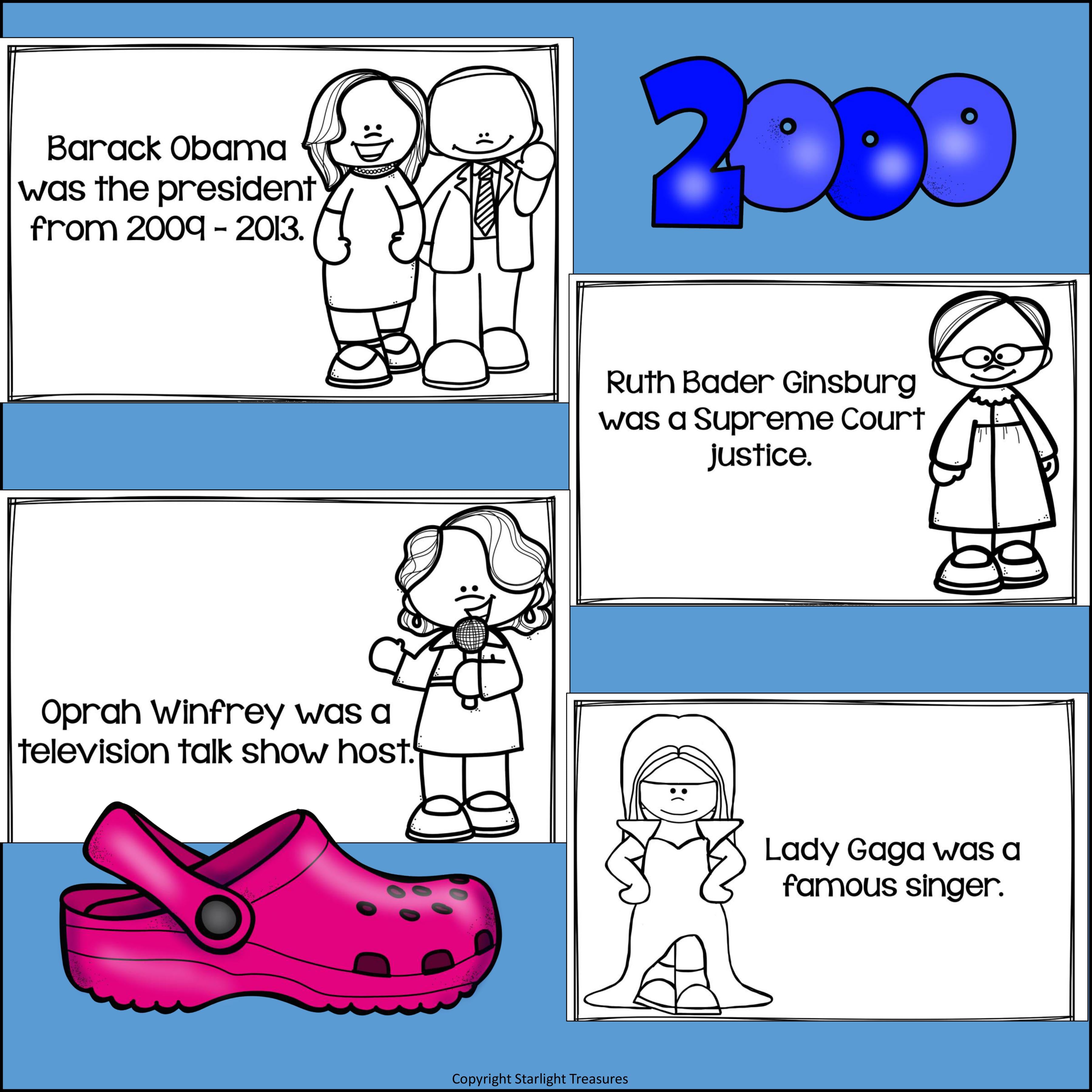 Life in the 2000s Mini Book for Early Readers