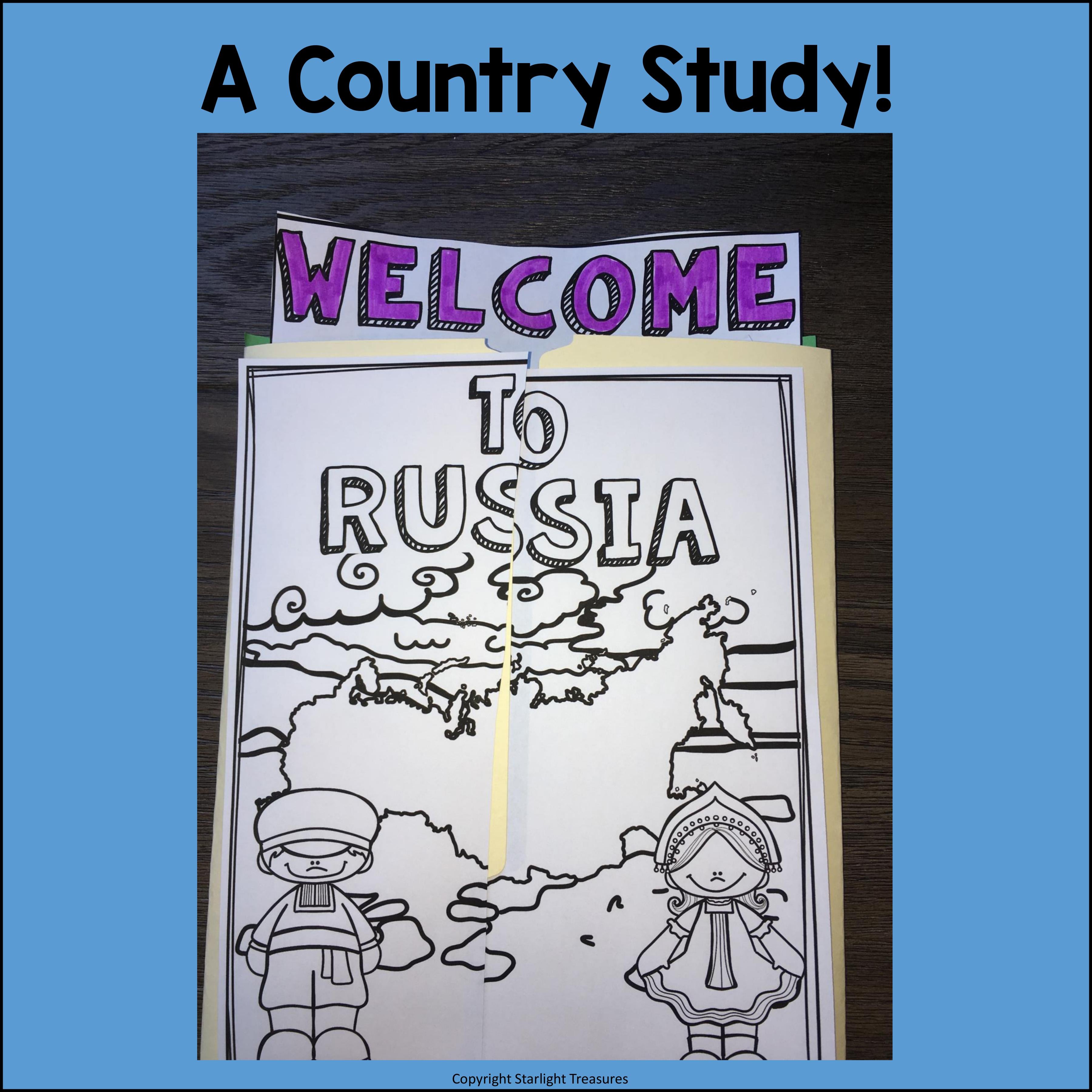 Russia Lapbook for Early Learners - A Country Study