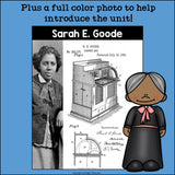 Sarah E. Goode Mini Book for Early Readers: Black History Month