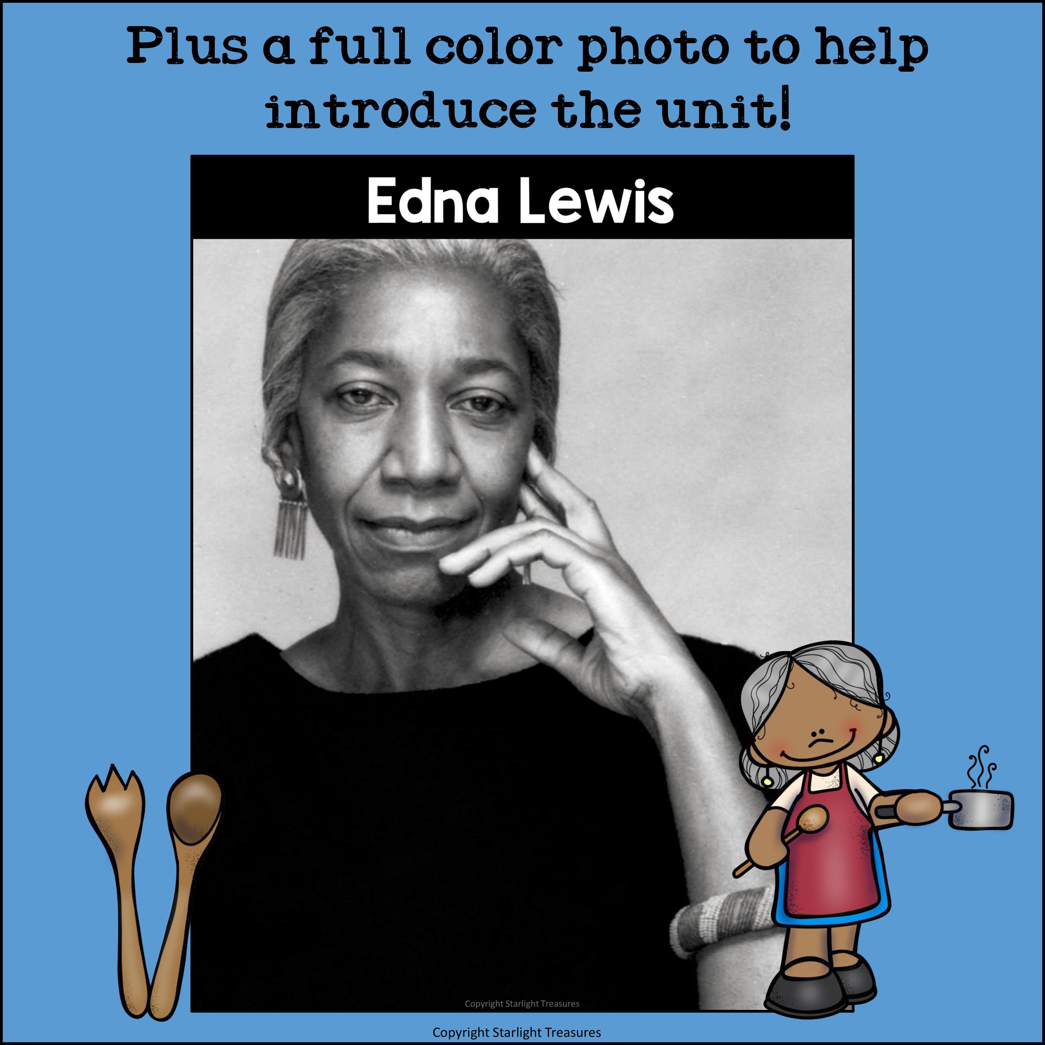 Edna Lewis Mini Book for Early Readers: Black History Month