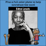 Edna Lewis Mini Book for Early Readers: Black History Month