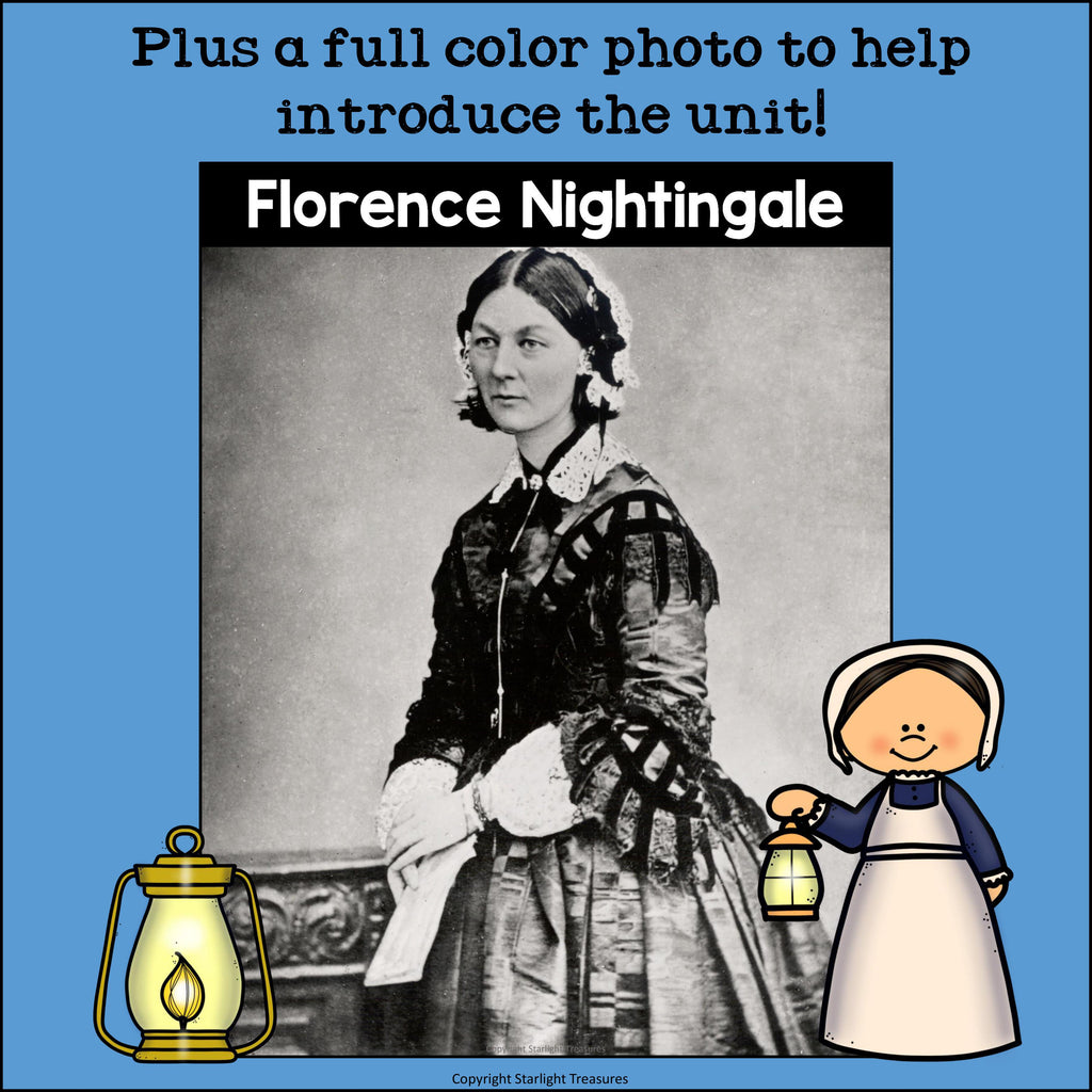 Florence Nightingale Mini Book for Early Readers: Women's History Month