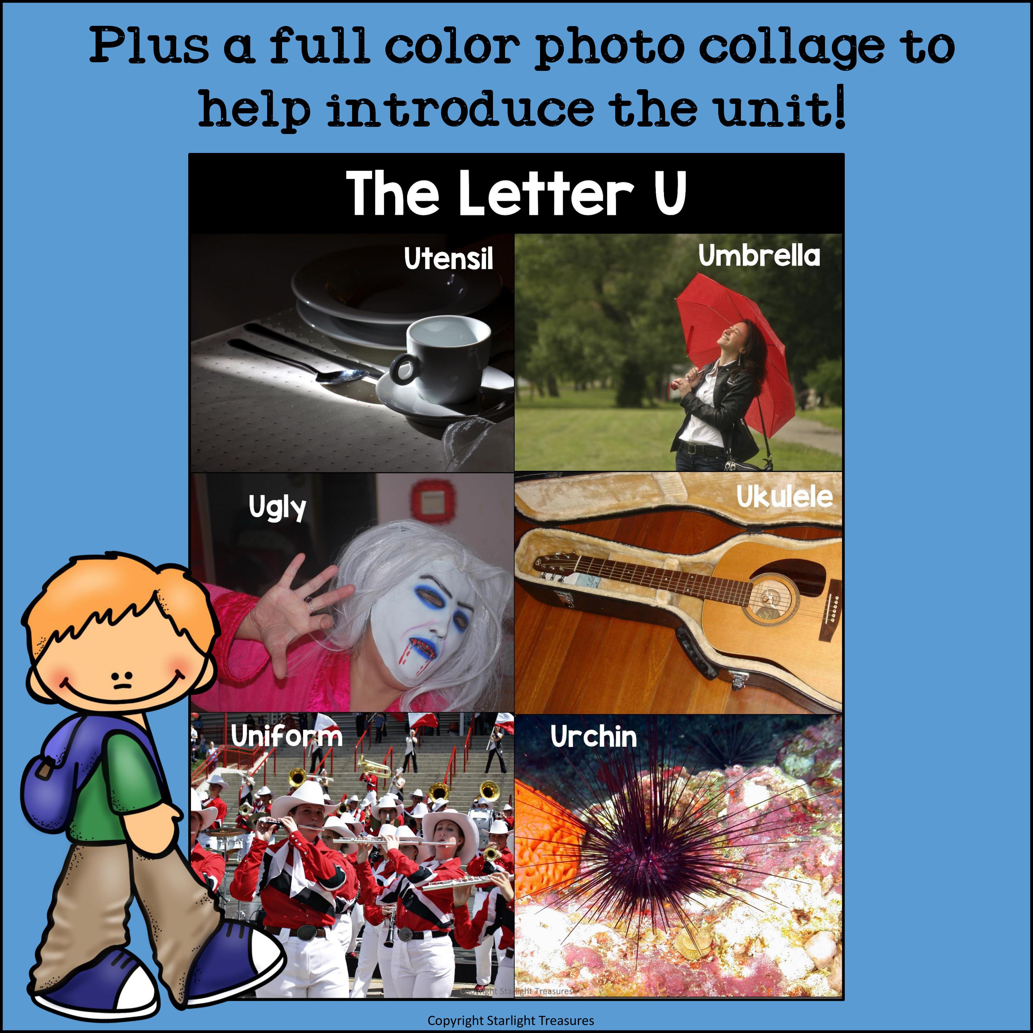 Alphabet Letter of the Week: The Letter U Mini Book